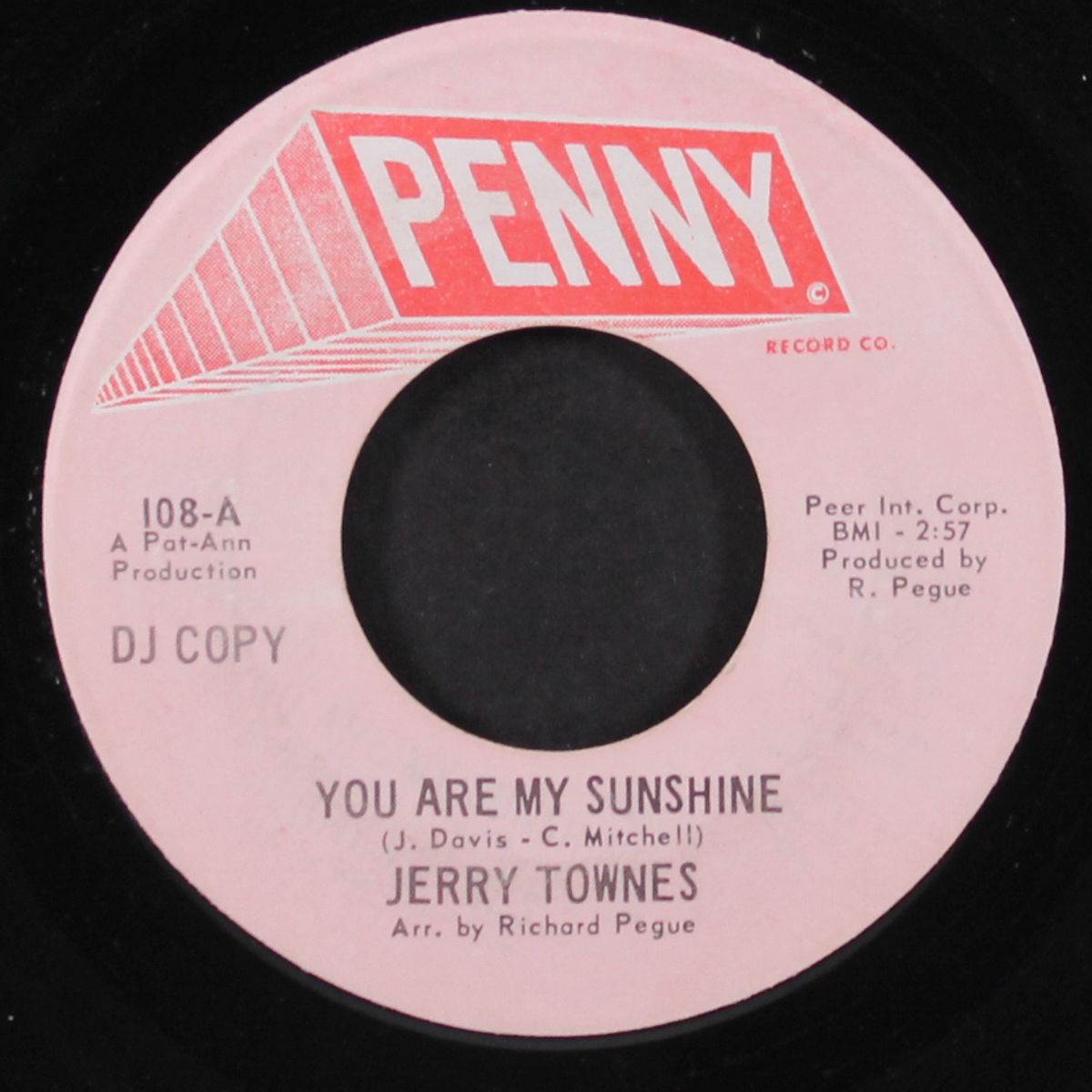 you are my sunshine / blank by JERRY TOWNES