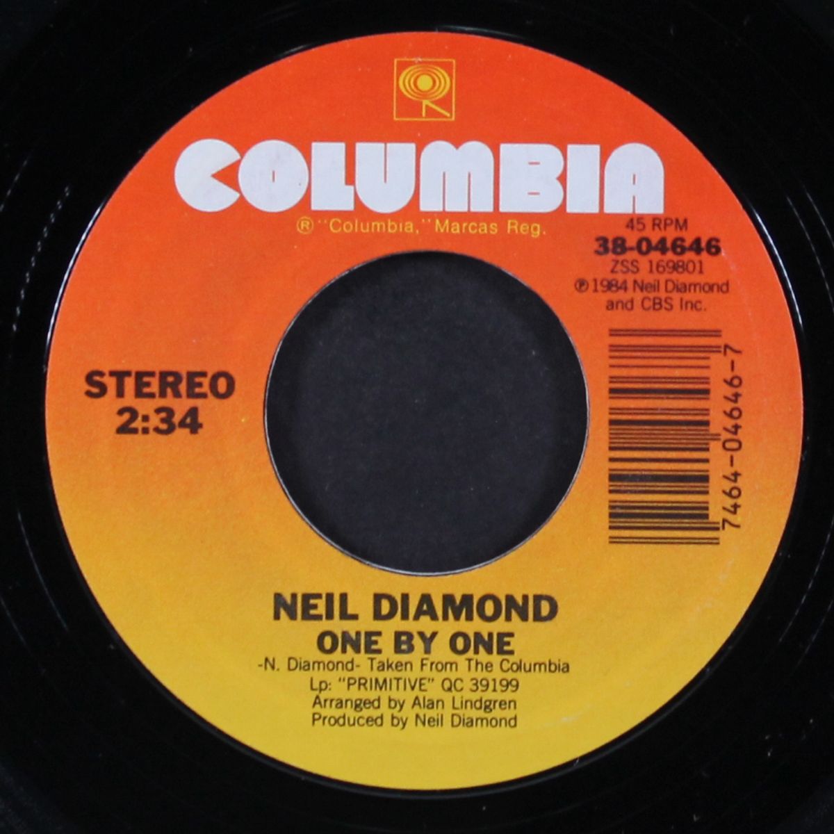 sleep with me tonight / one by one by NEIL DIAMOND