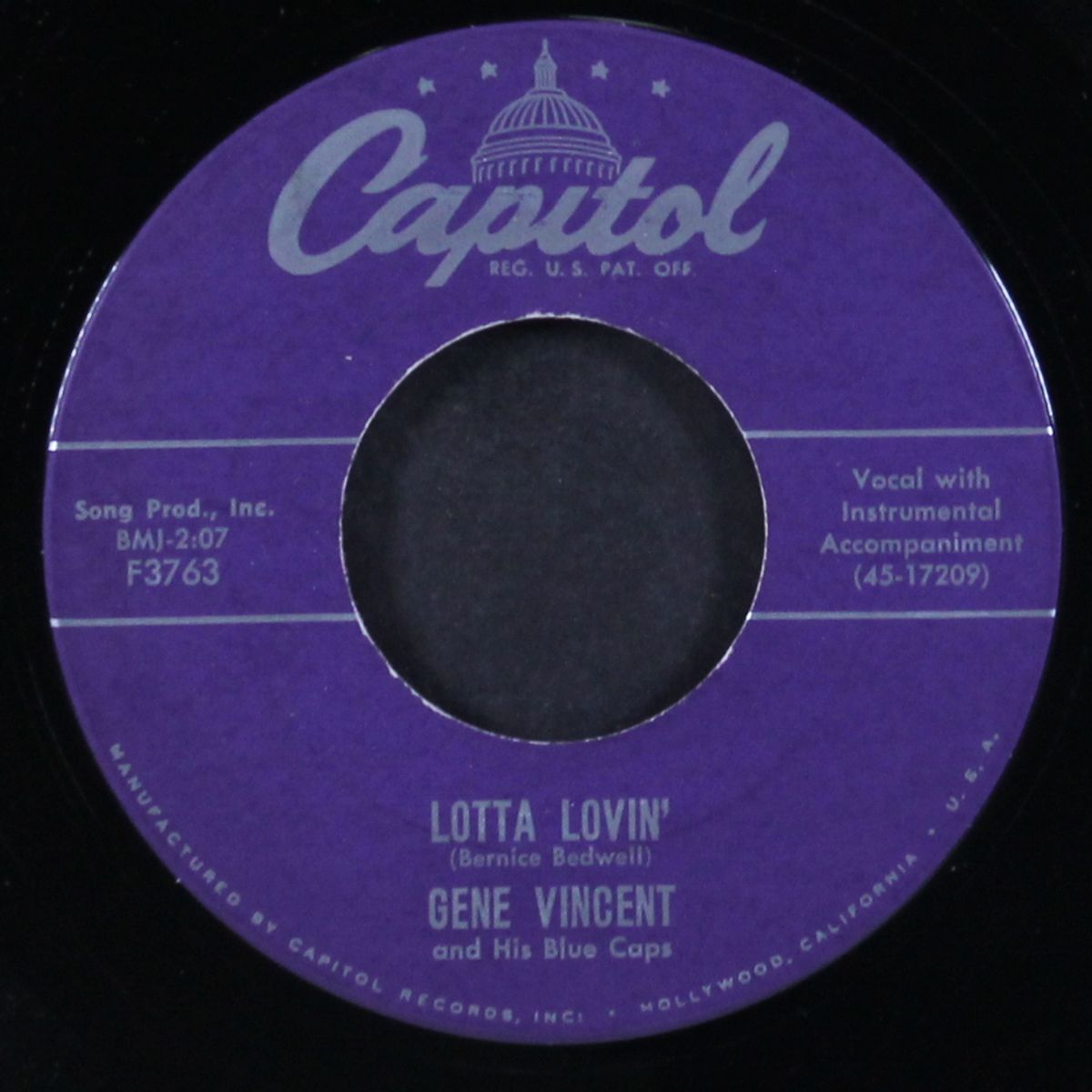 lotta lovin' / wear my ring by GENE VINCENT