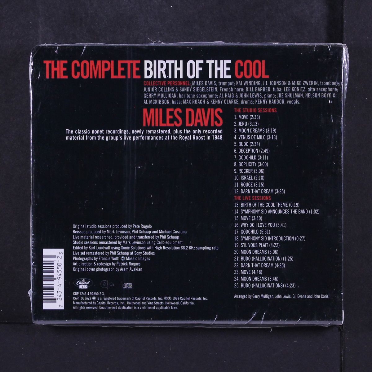 the complete birth of the cool by MILES DAVIS