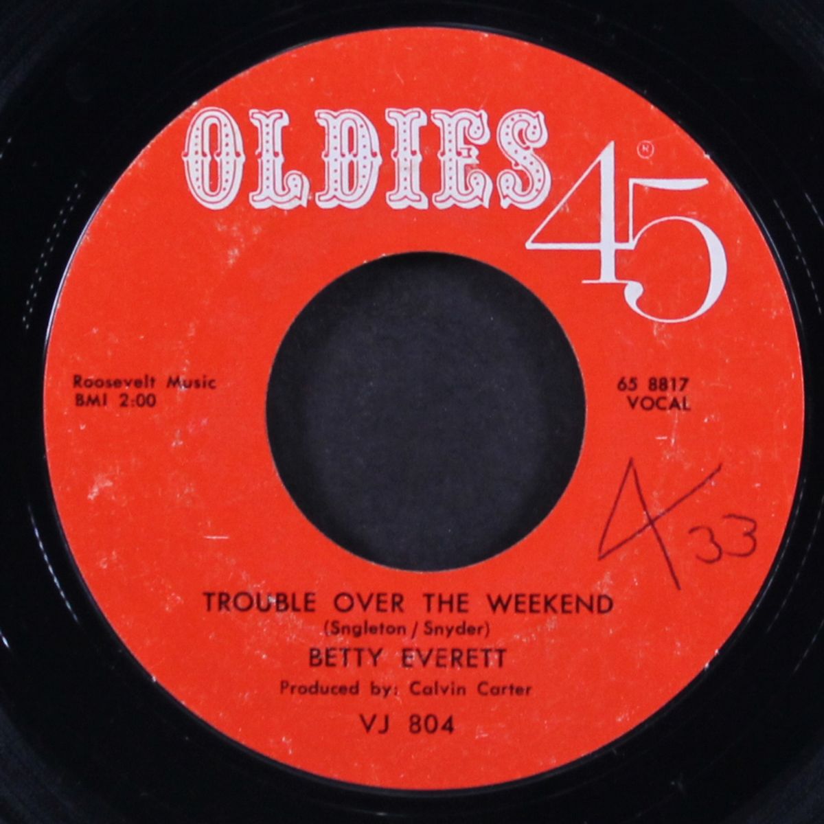 trouble over the weekend / the shoe won't fit by BETTY EVERETT
