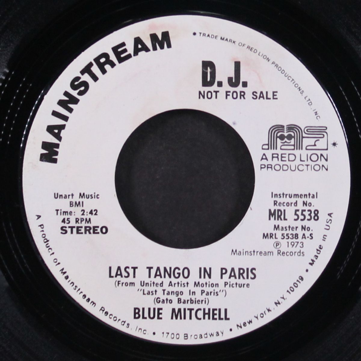 last tango in paris by BLUE MITCHELL