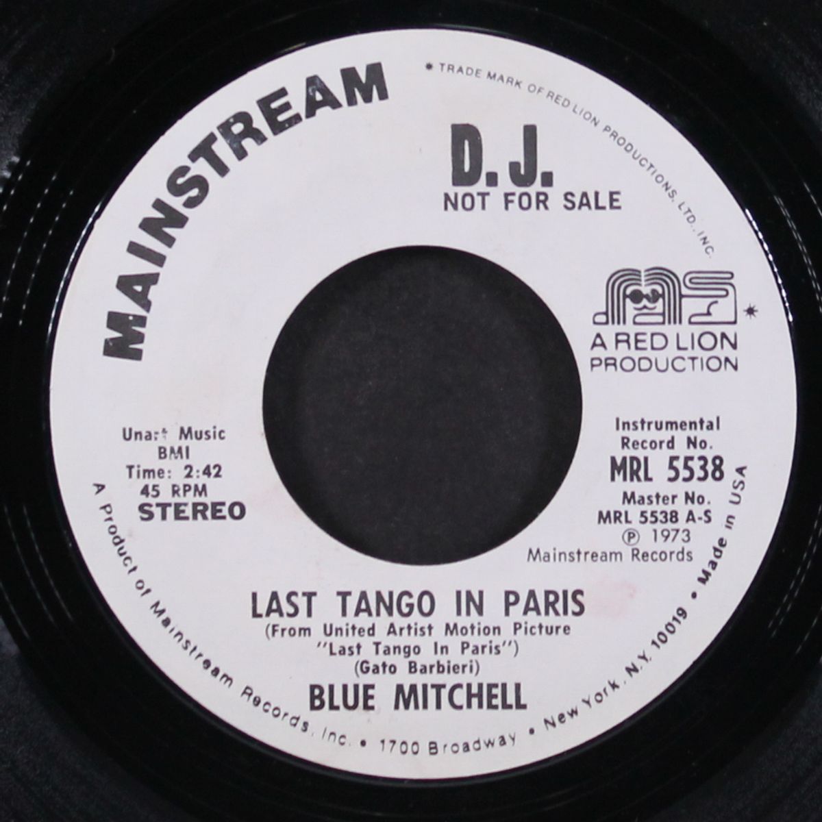 last tango in paris by BLUE MITCHELL