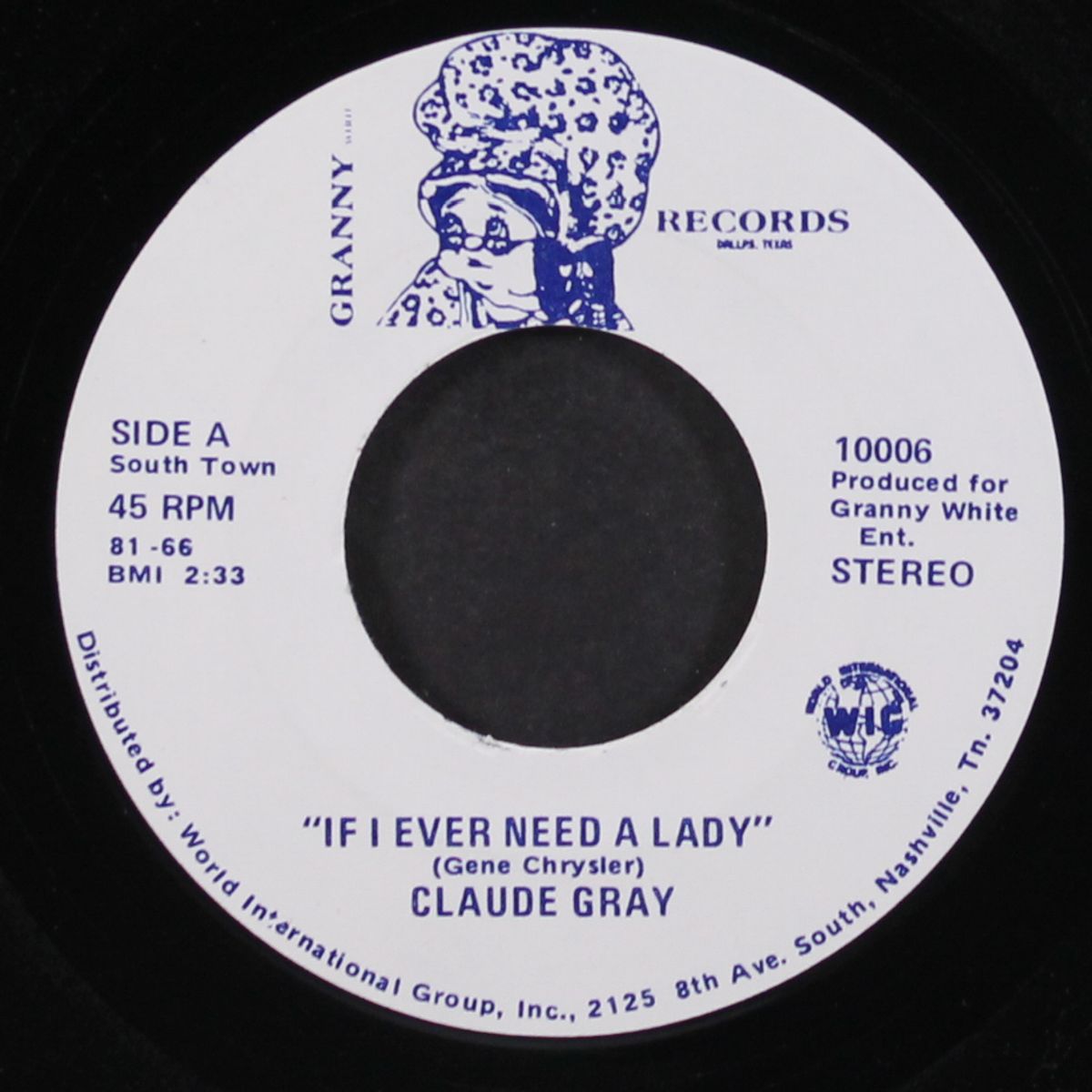 if i ever need a lady by CLAUDE GRAY