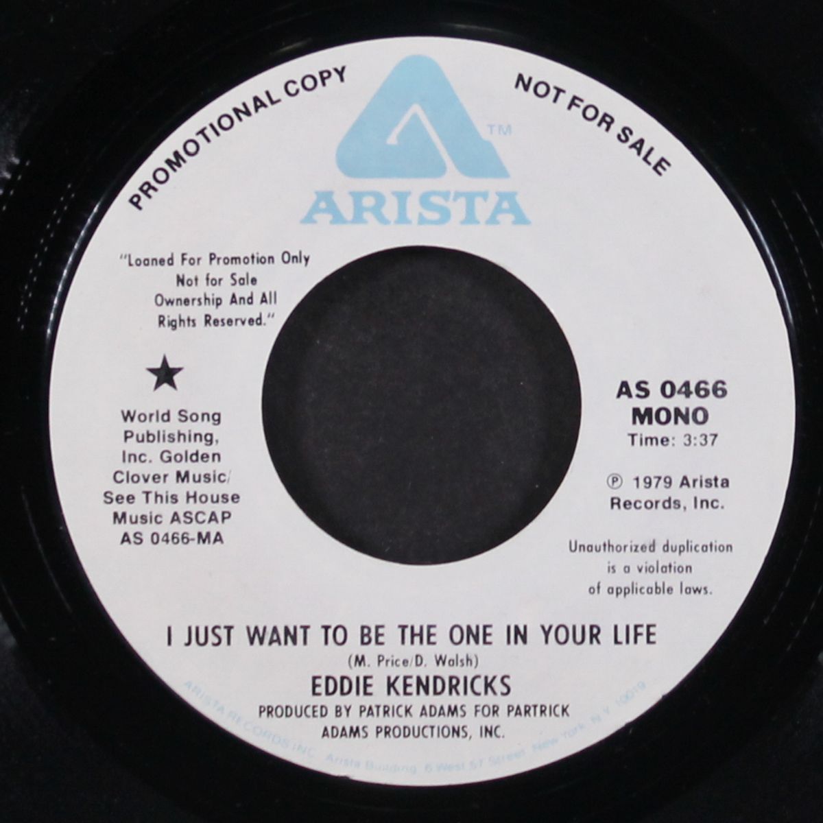 i just want to be the one in your life / mono by EDDIE KENDRICKS