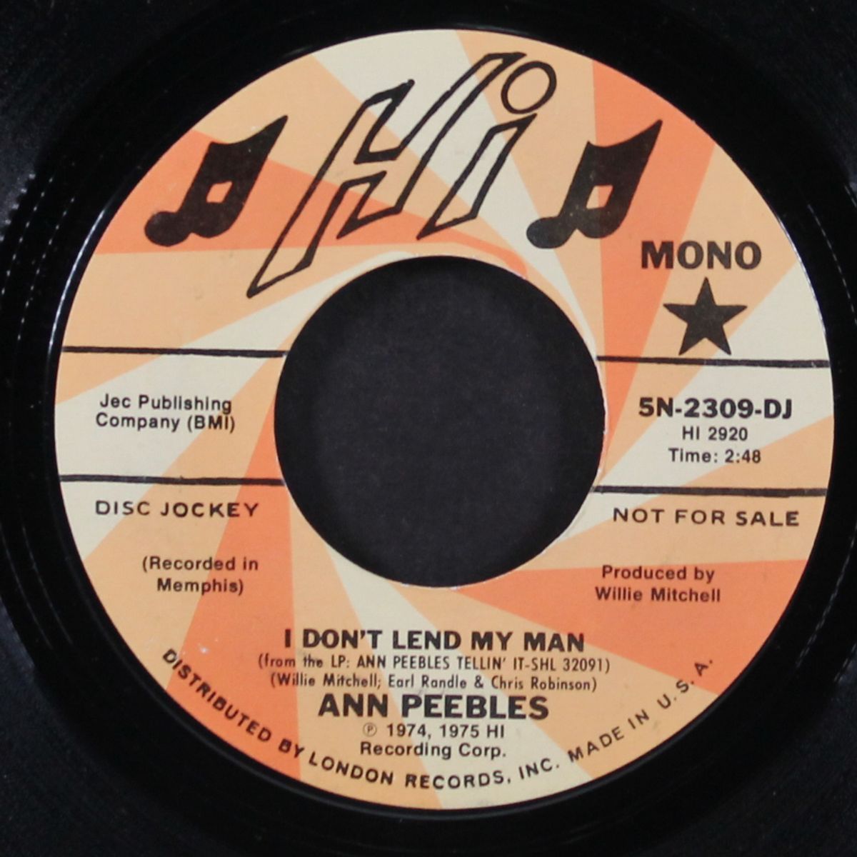 i don't lend my man / mono by ANN PEEBLES