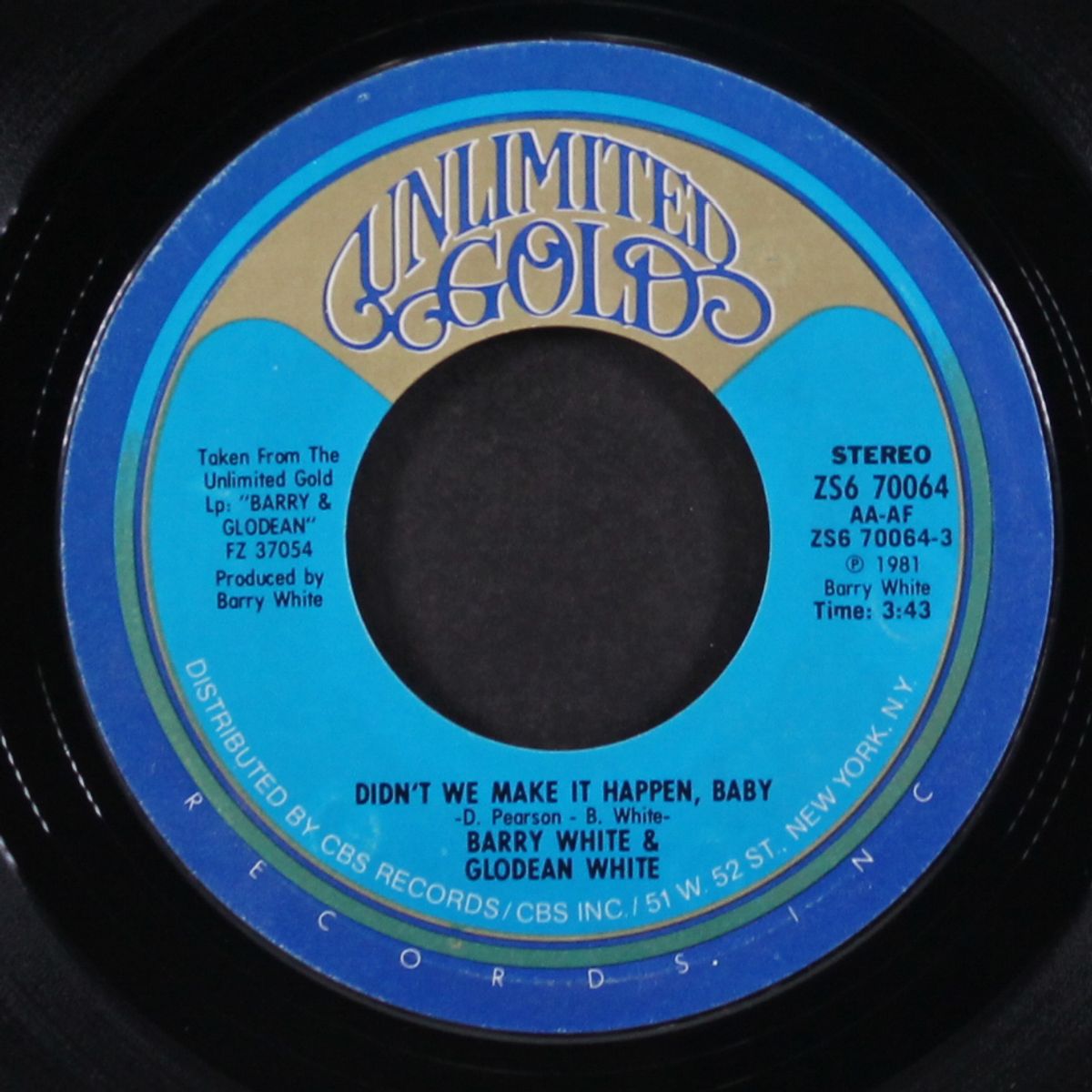 didn't we make it happen baby / our theme - part 2 by BARRY & GLODEAN WHITE