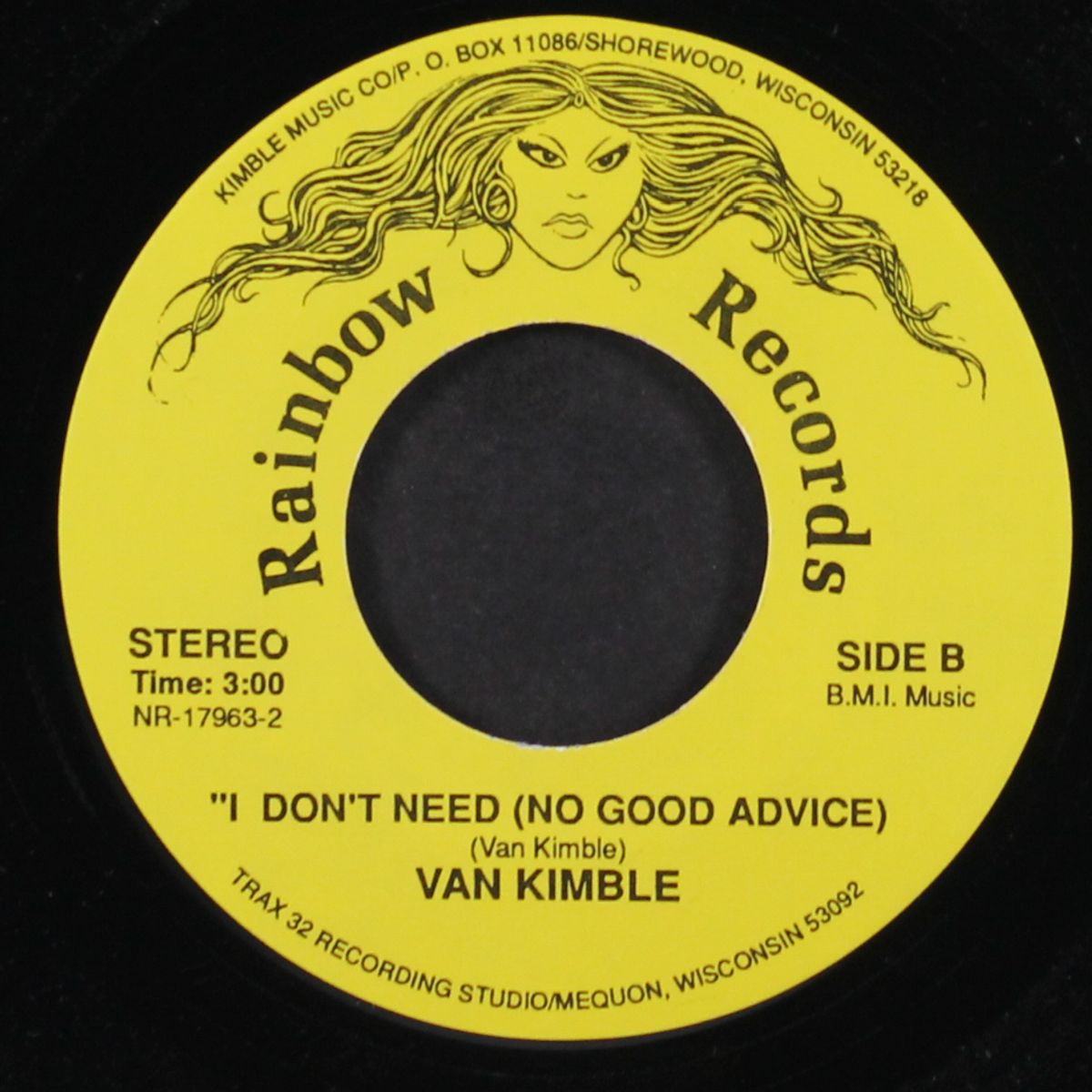 you can't have me any more / i don't need (no good advice) by VAN KIMBLE