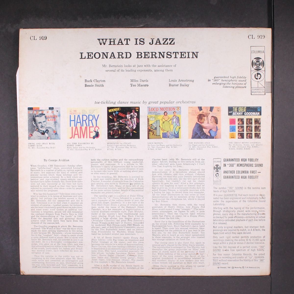 what is jazz by LEONARD BERNSTEIN