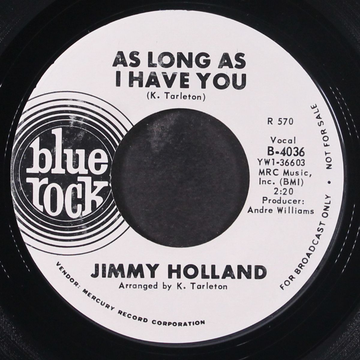 baby don't leave me / as long as i have you by JIMMY HOLLAND
