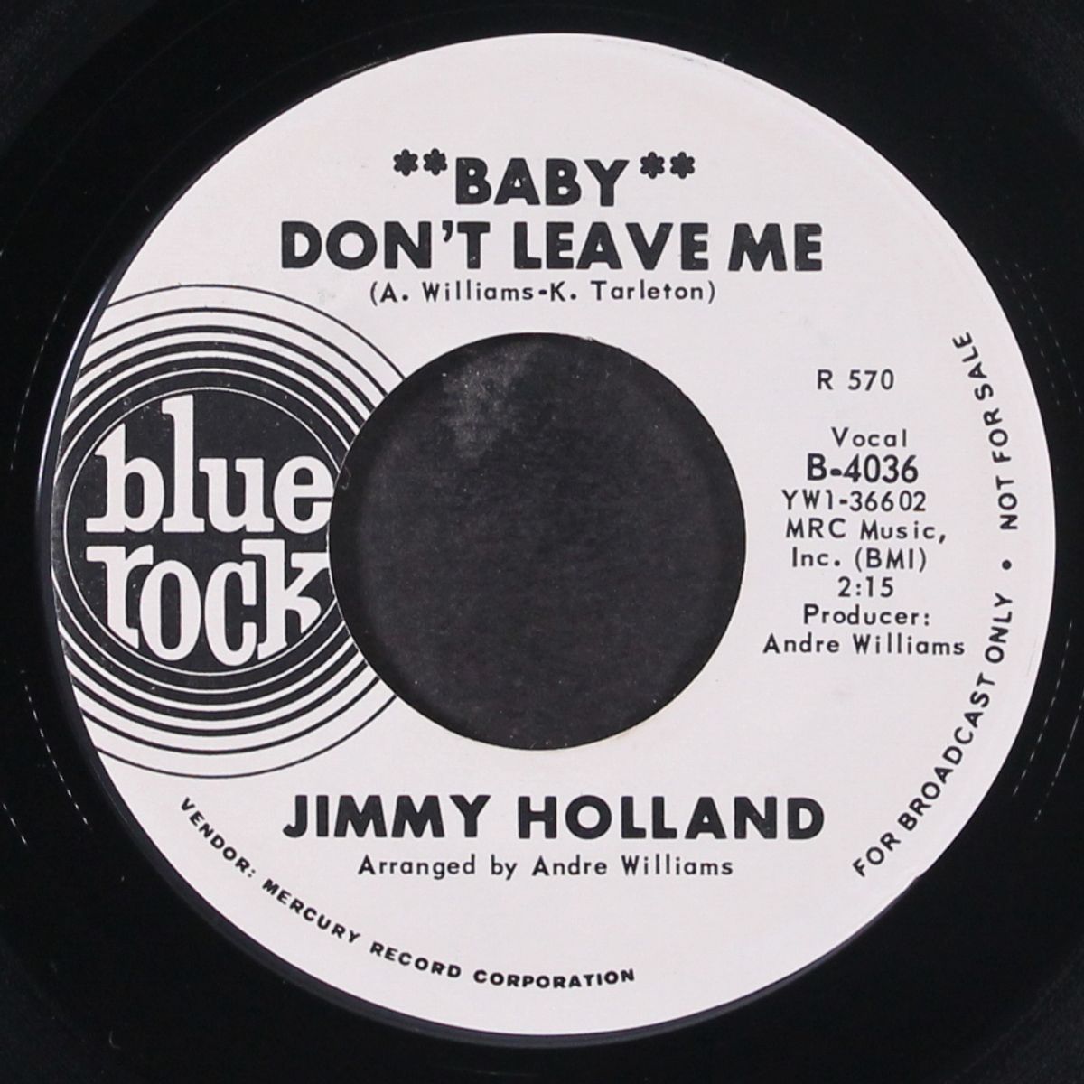 baby don't leave me / as long as i have you by JIMMY HOLLAND