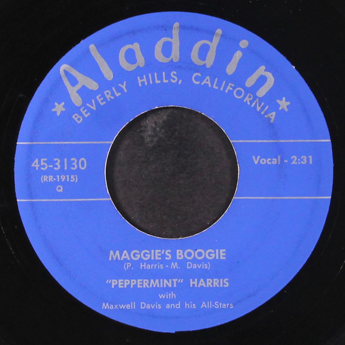 right back on it / maggie's boogie by PEPPERMINT HARRIS