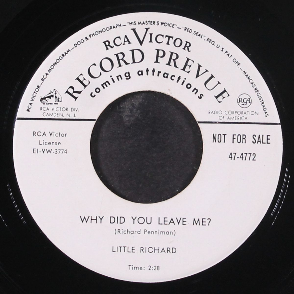 ain't nothin' happenin' / why did you leave me? by LITTLE RICHARD