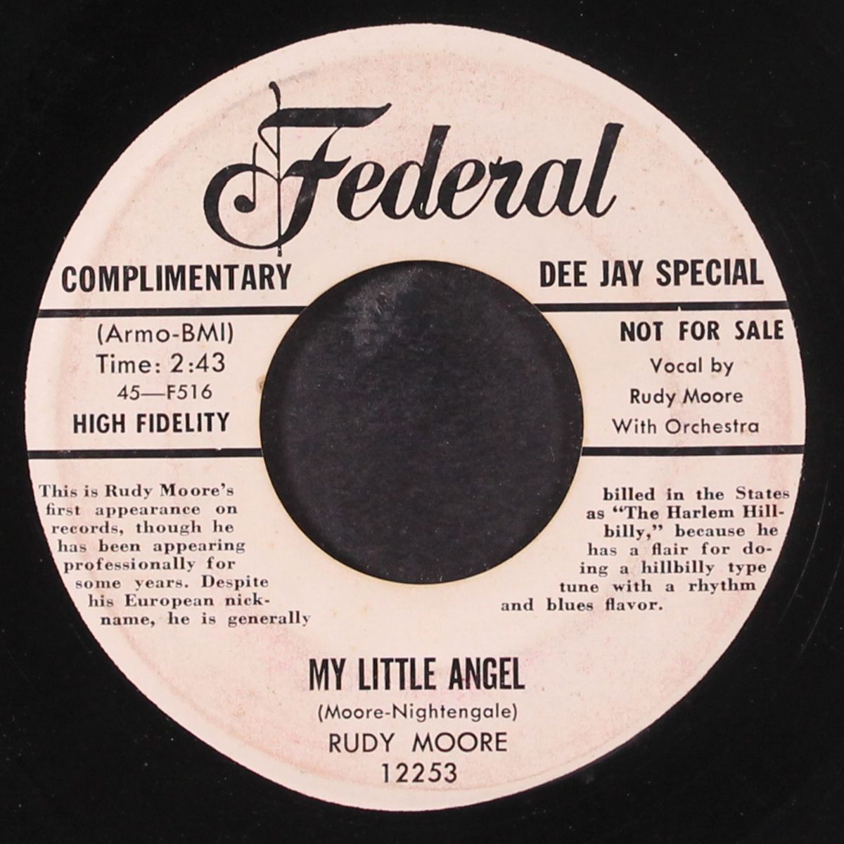 i'm mad with you / my little shaw by RUDY MOORE
