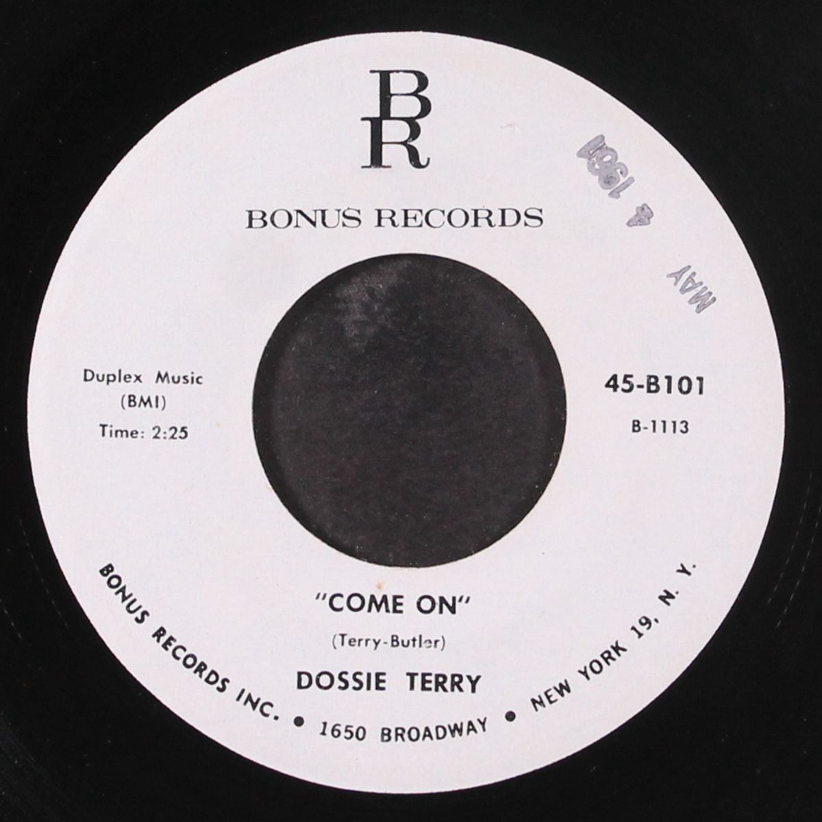 no other love / come on by DOSSIE TERRY