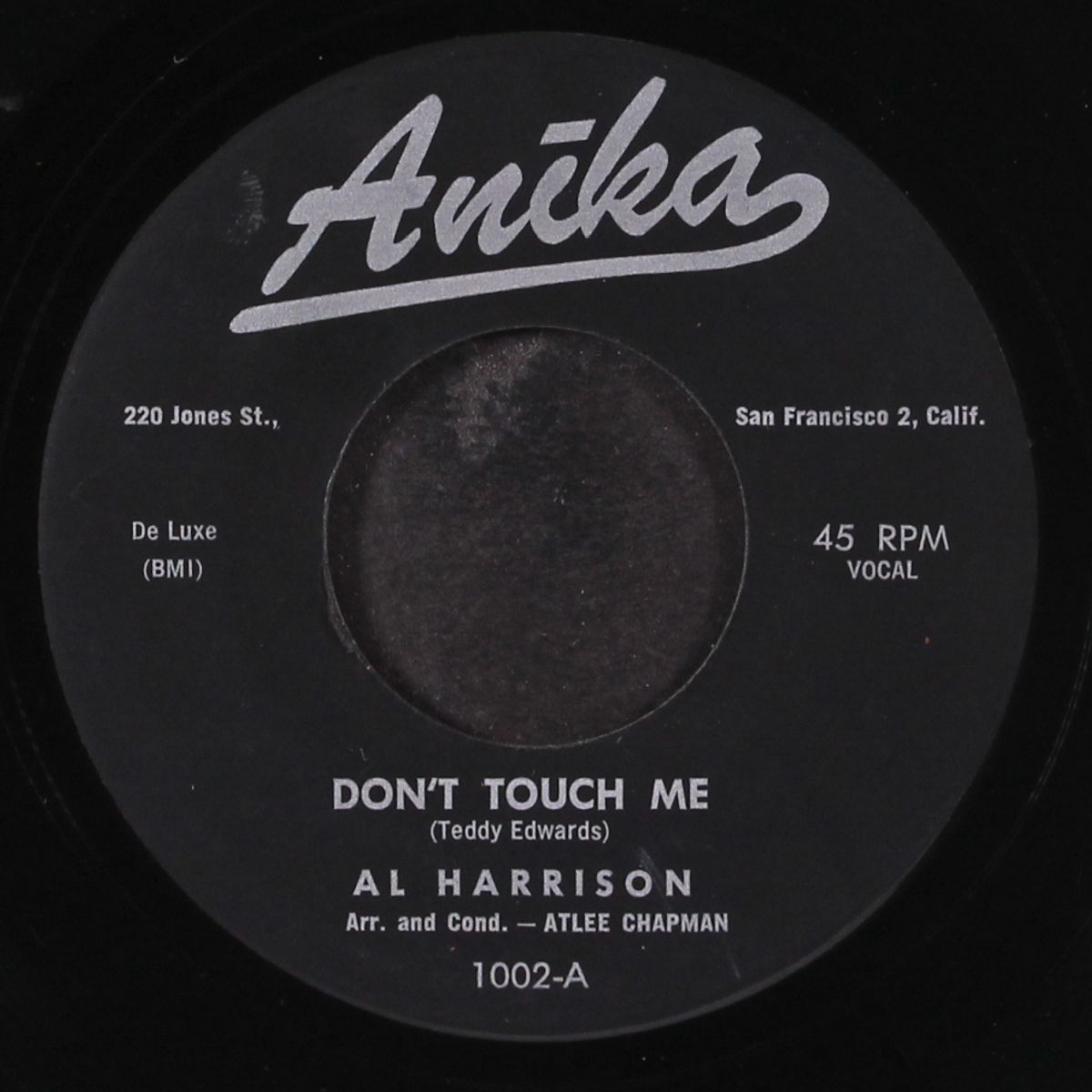 don't touch me / brand new money by AL HARRISON