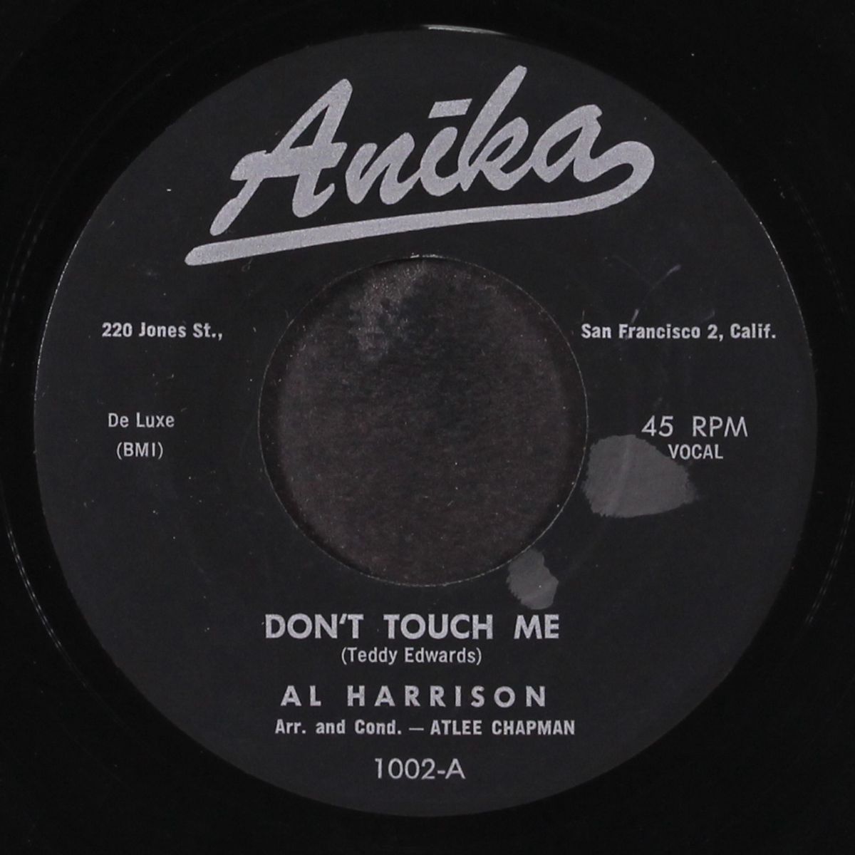 don't touch me / brand new money by AL HARRISON