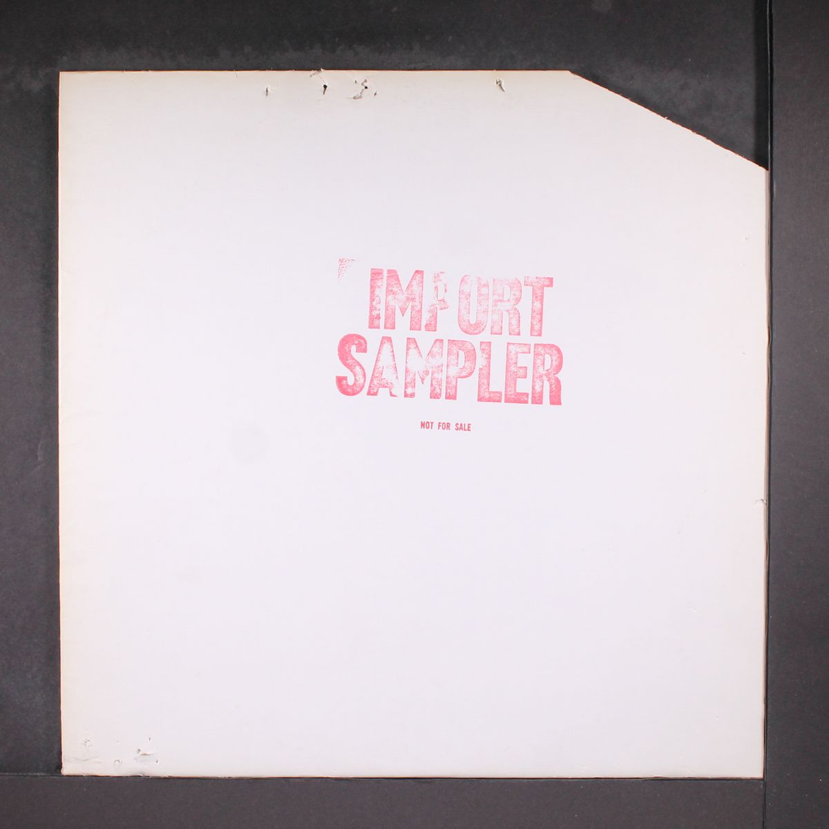 import sampler by VARIOUS