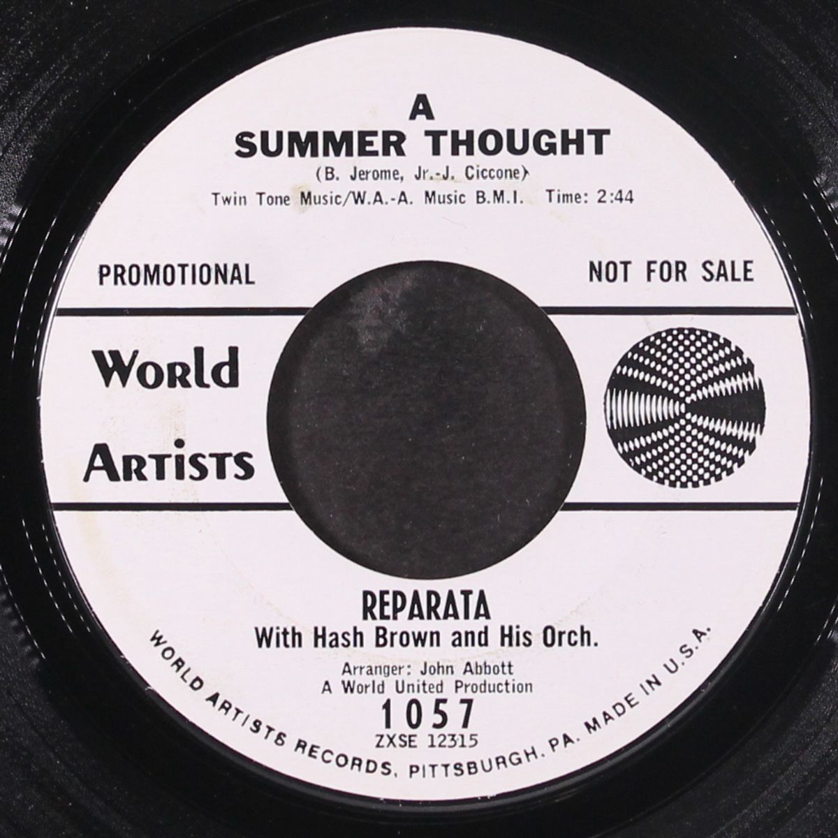 a summer thought / he's the greatest by REPARATA