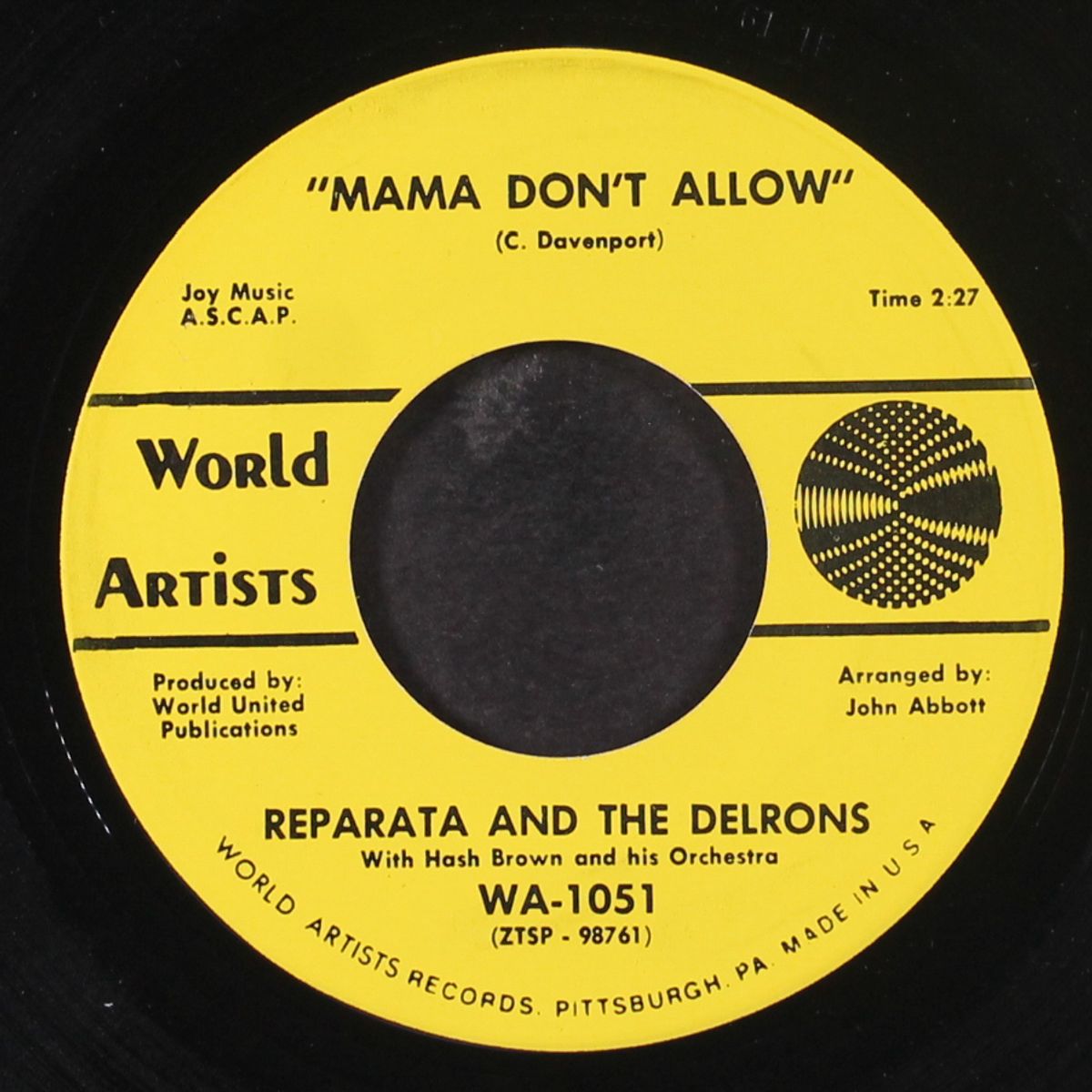 tommy / mama don't allow by REPARATA & DELRONS