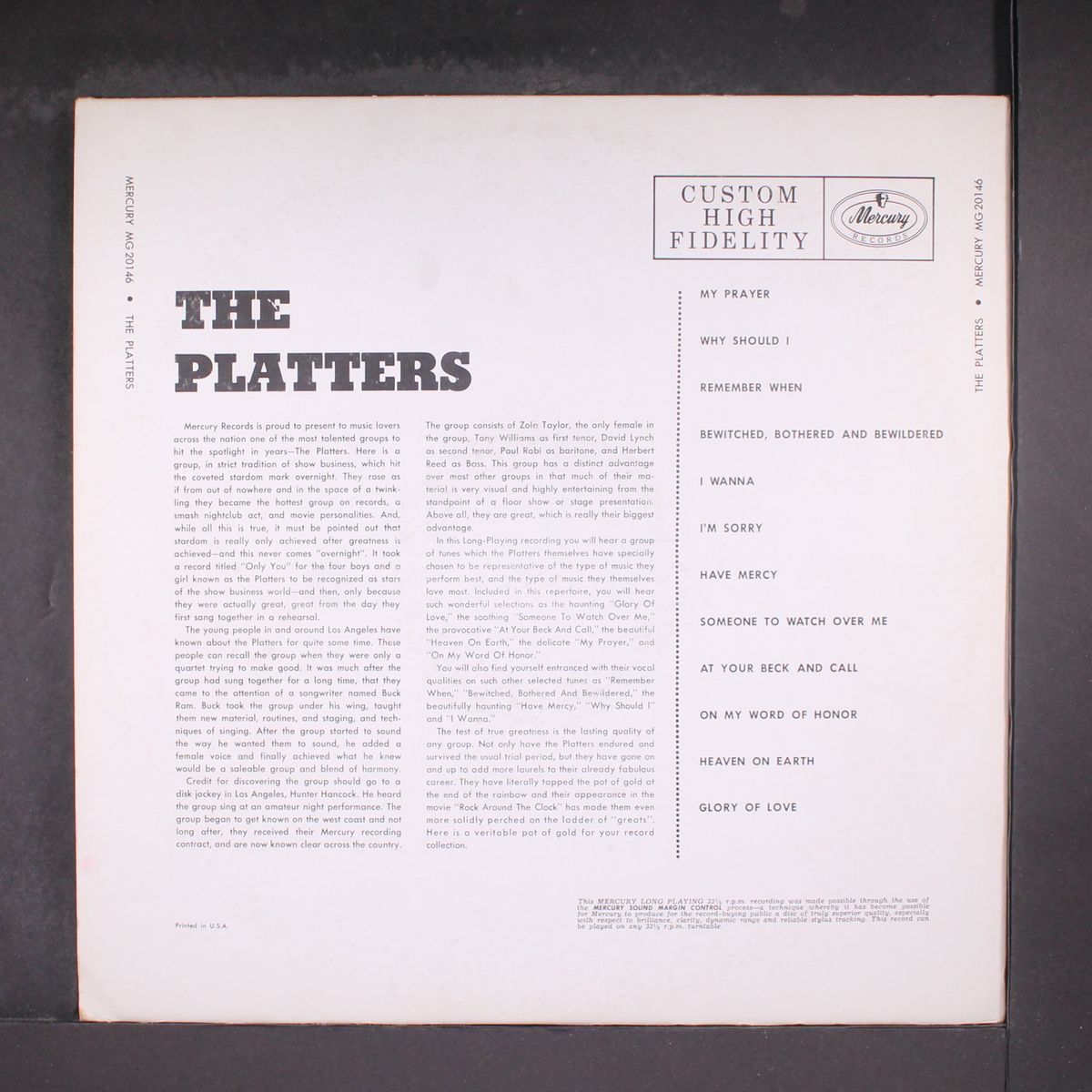 the platters by PLATTERS