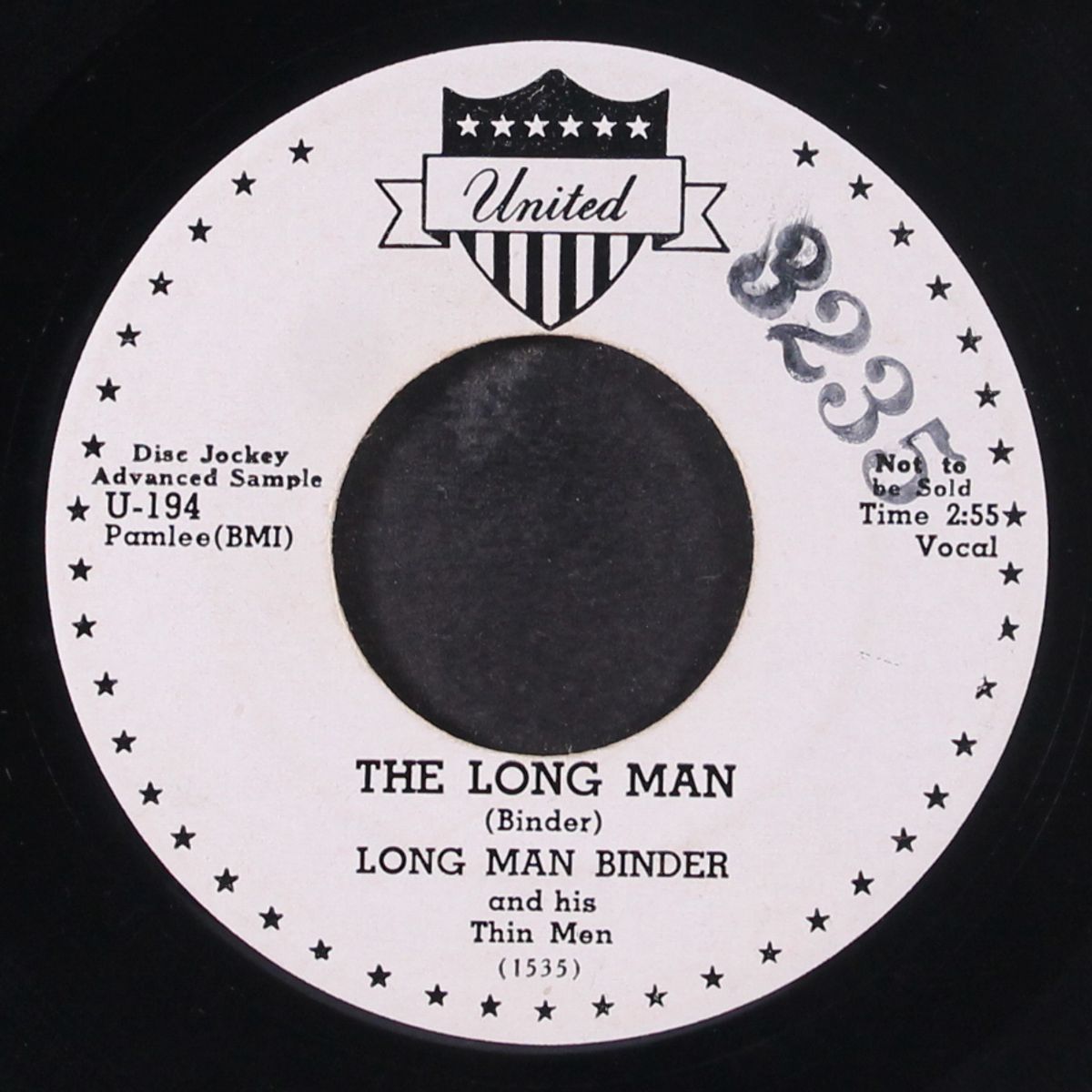 the long man / i'm a lover by LONG MAN BINDER