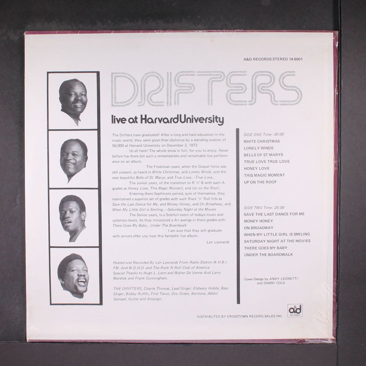 live at harvard university by DRIFTERS