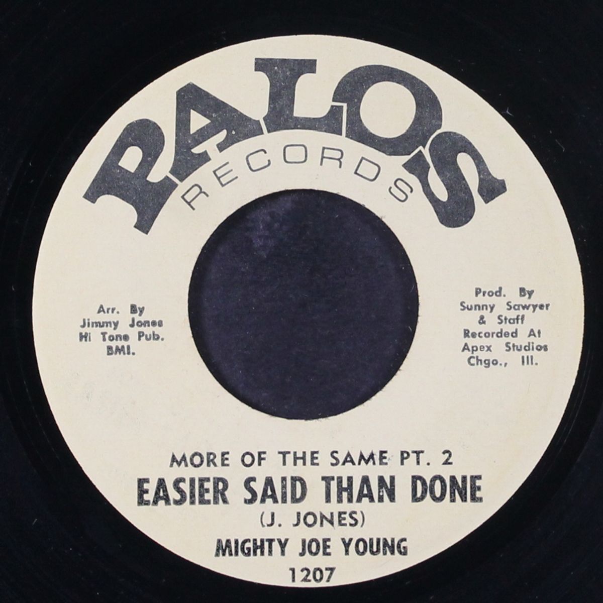 easier said than done by MIGHTY JOE YOUNG