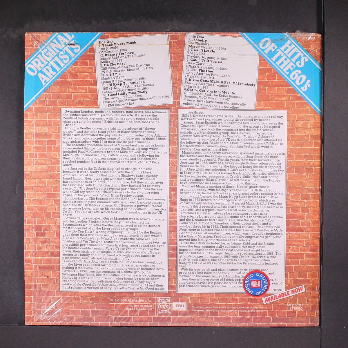 hits of the 60's by VARIOUS