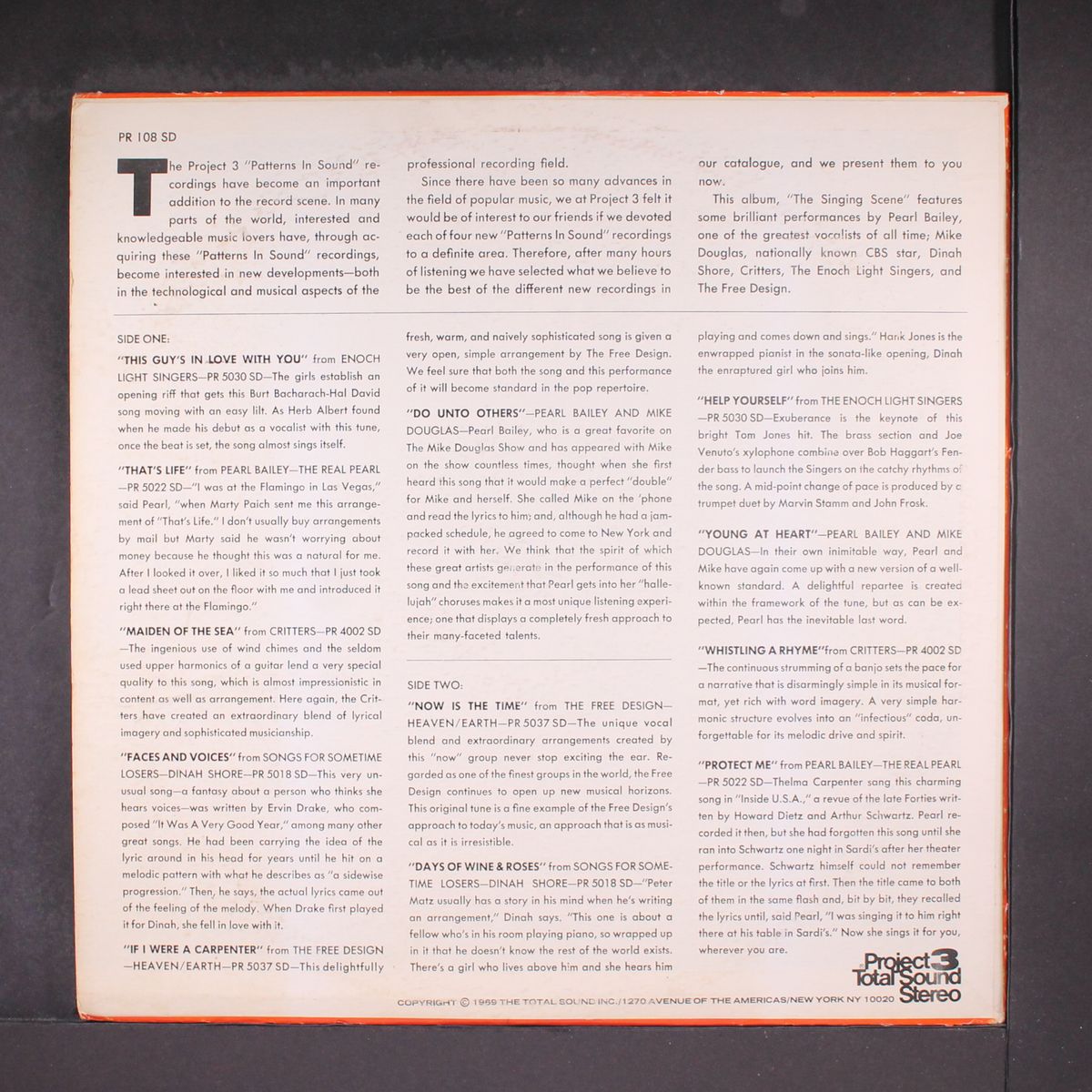 patterns in sound, vol. 8 the singing scene by VARIOUS