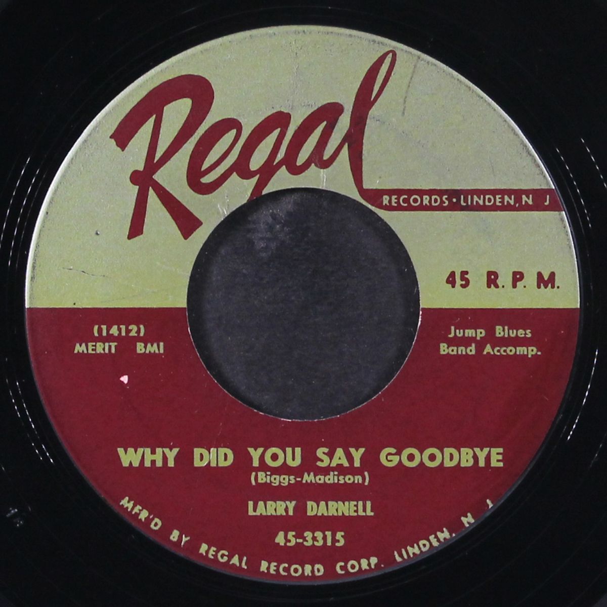 why did you say goodbye / nobody cares-nobody knows by LARRY DARNELL