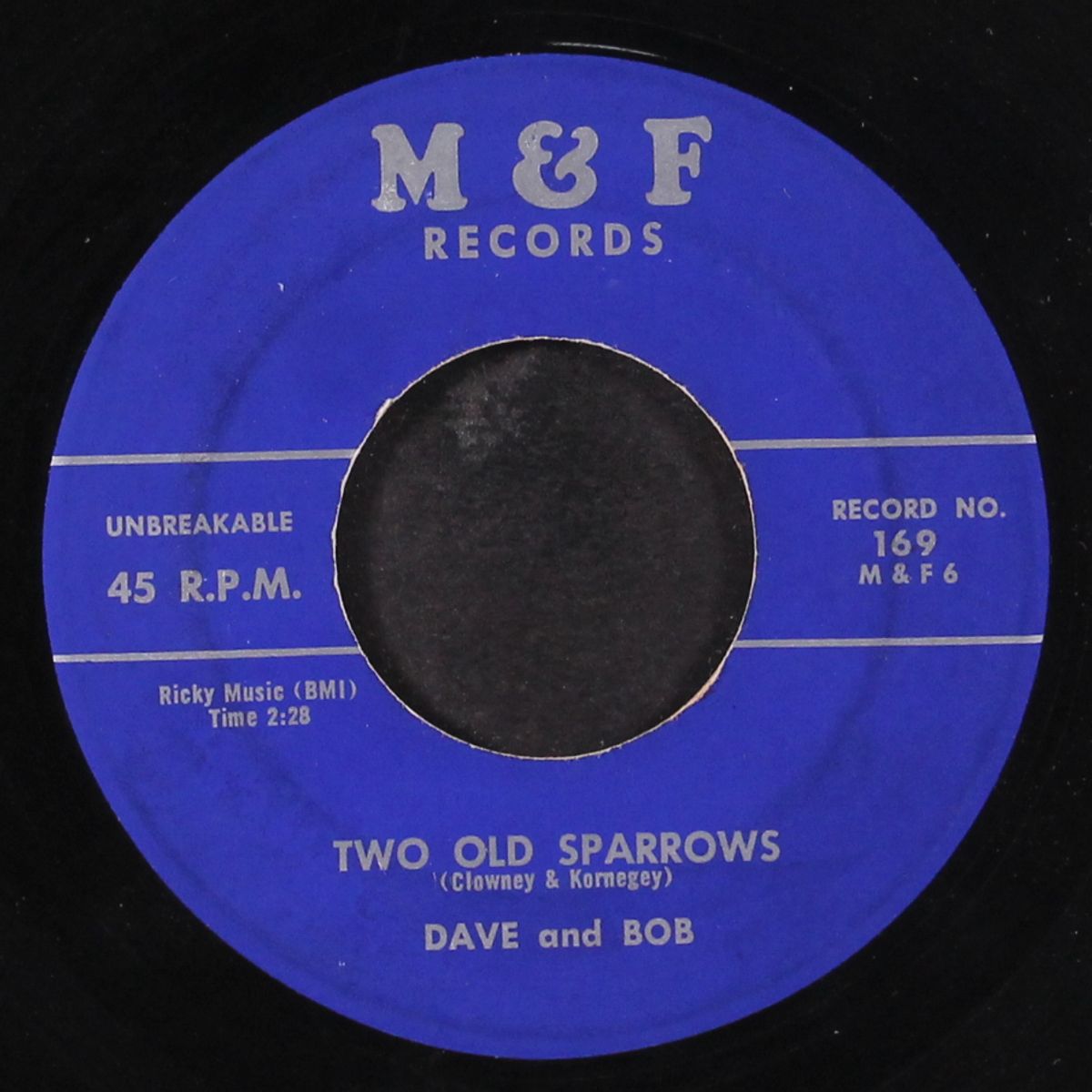 two old sparrows / whoa bessie by DAVE & BOB