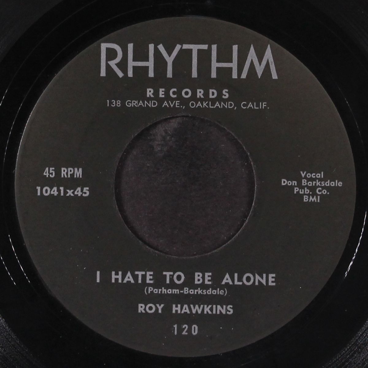 i hate to be alone / lonesome without you by ROY HAWKINS