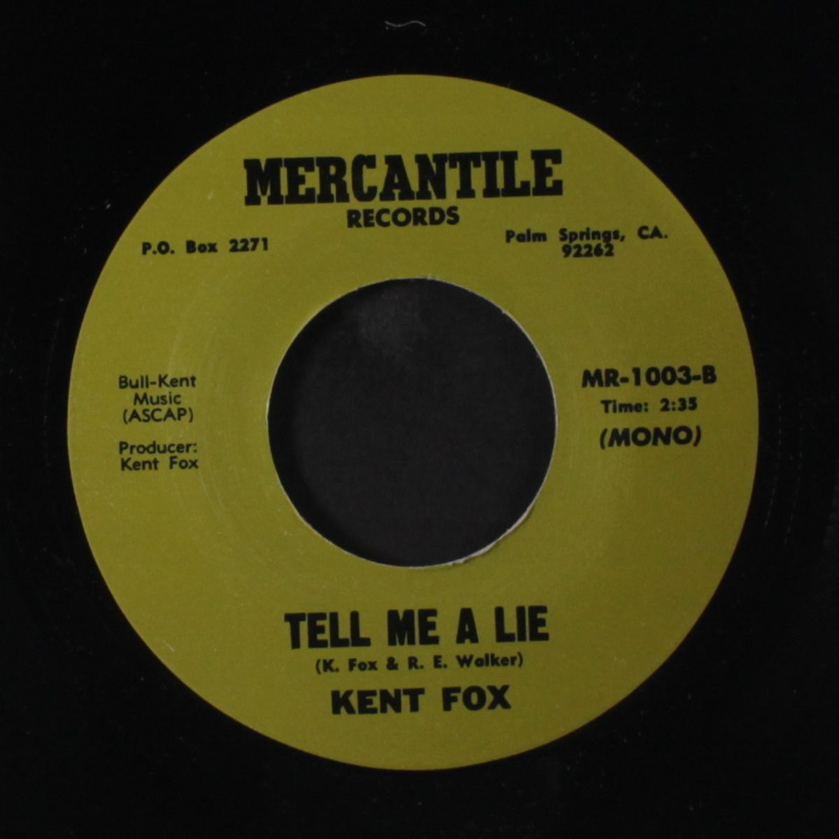 my eyes adored you / tell me a lie by KENT FOX