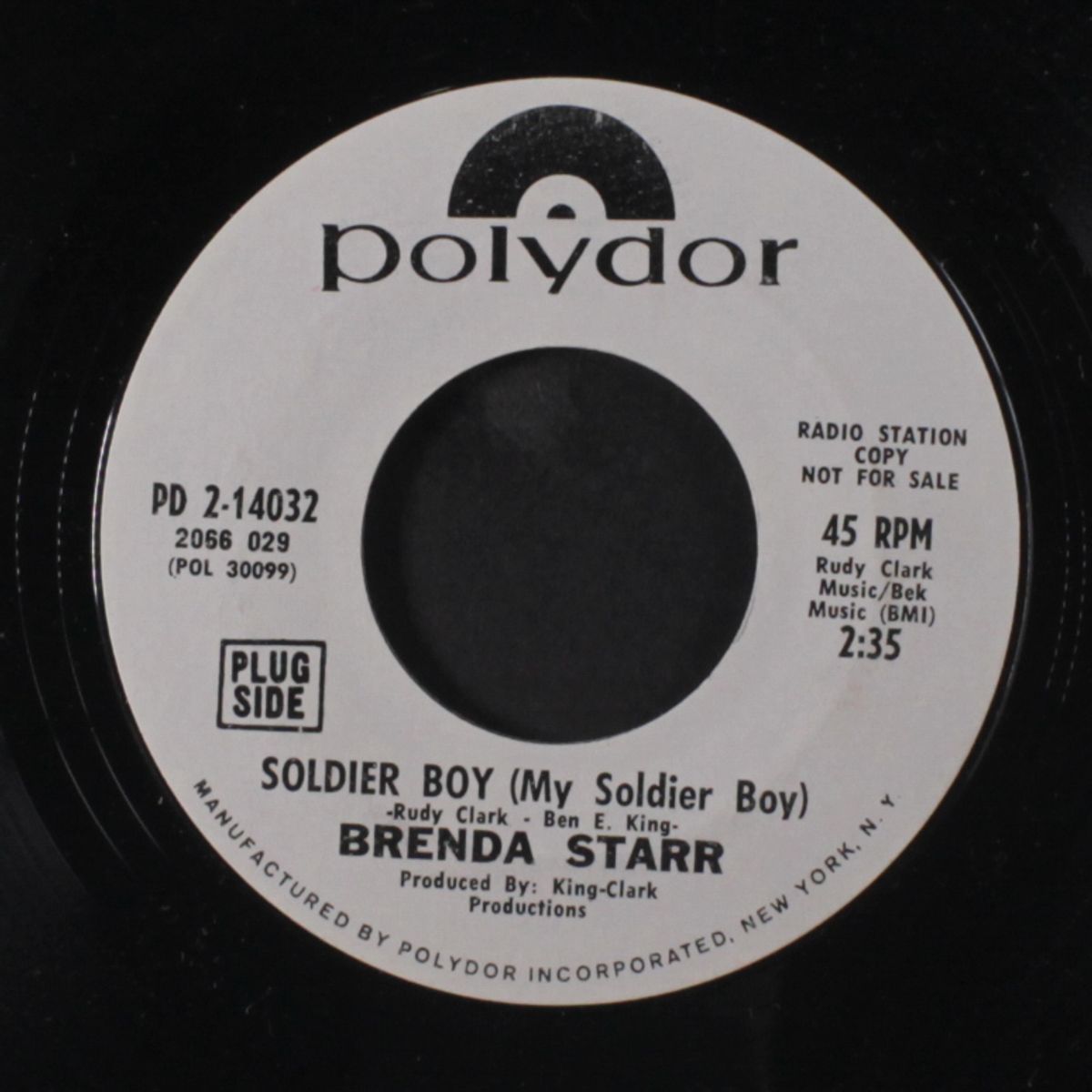 satan, let me sleep tonight / soldier boy by BRENDA STARR