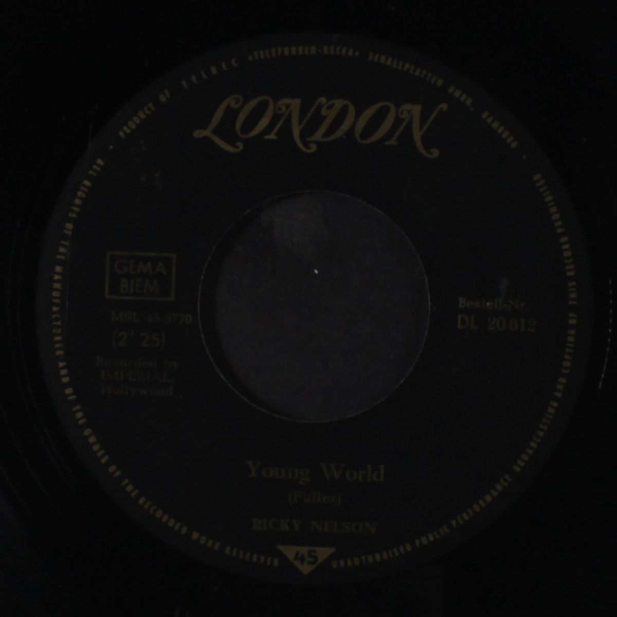 summertime / young world by RICKY NELSON