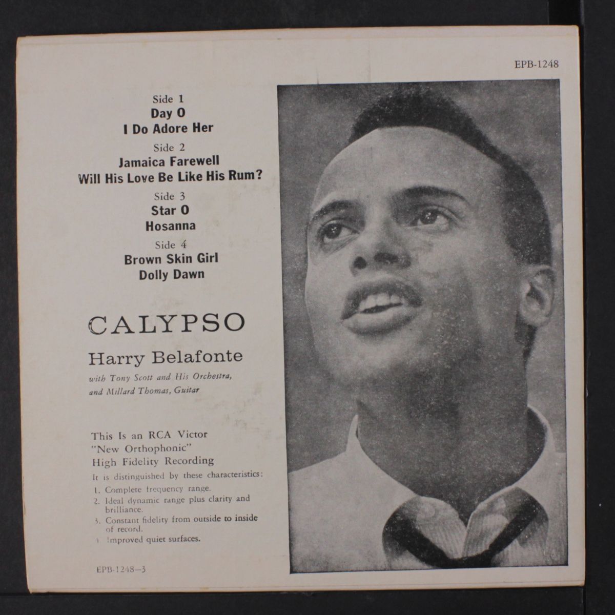 calypso by HARRY BELAFONTE