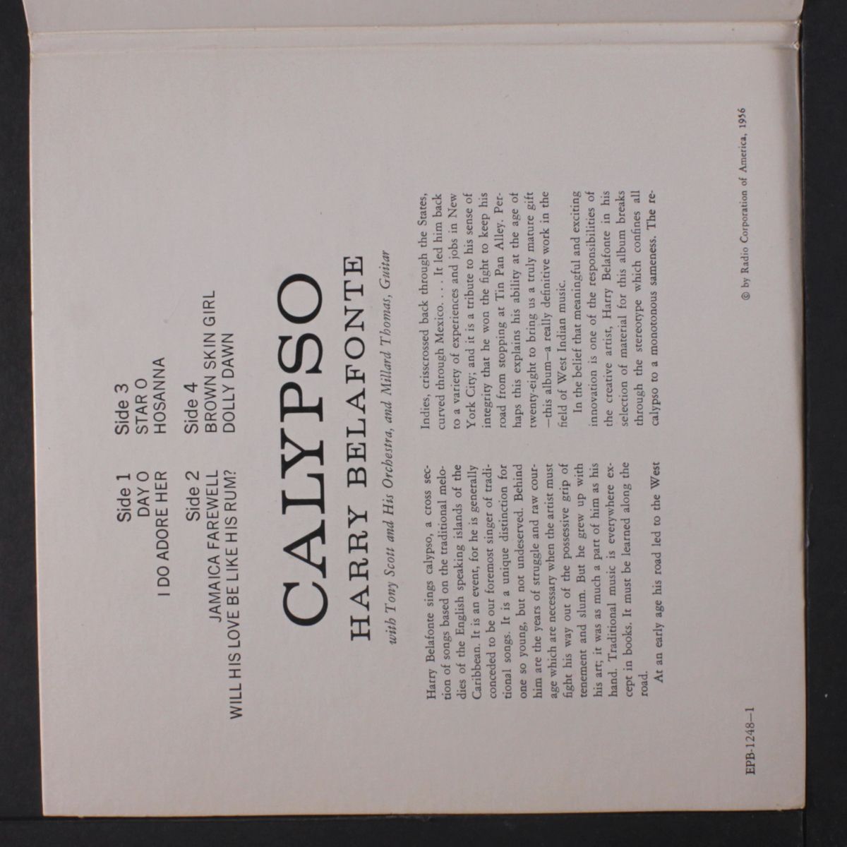 calypso by HARRY BELAFONTE