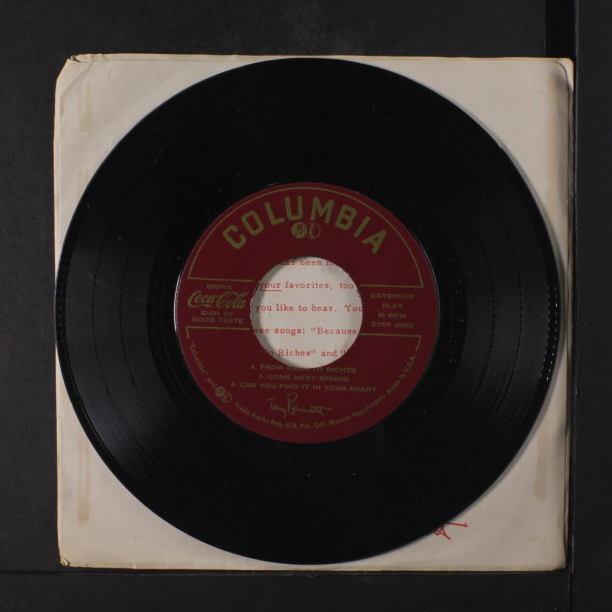 edition of hits by TONY BENNETT