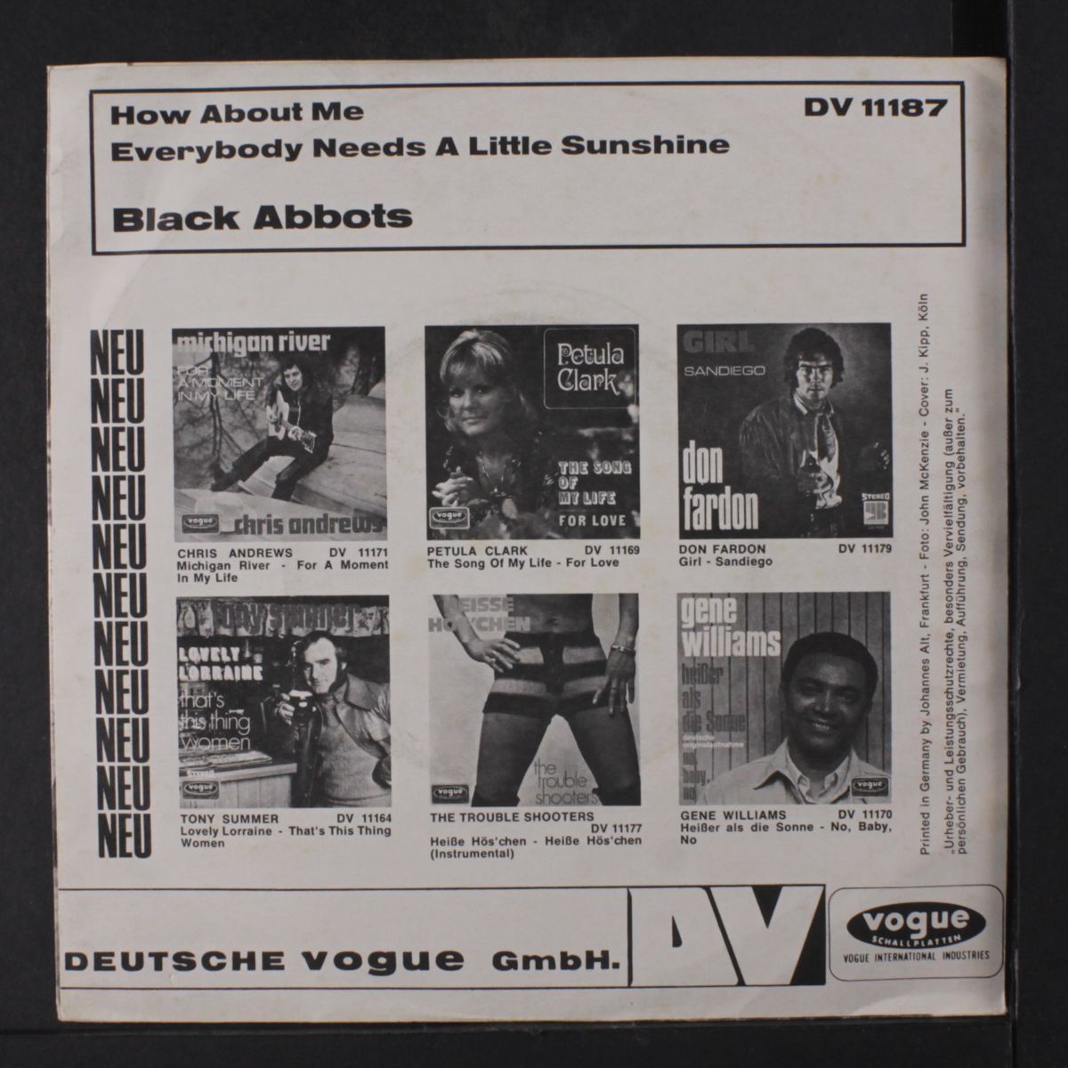 how about me / everybody needs a little sunshine by BLACK ABBOTS