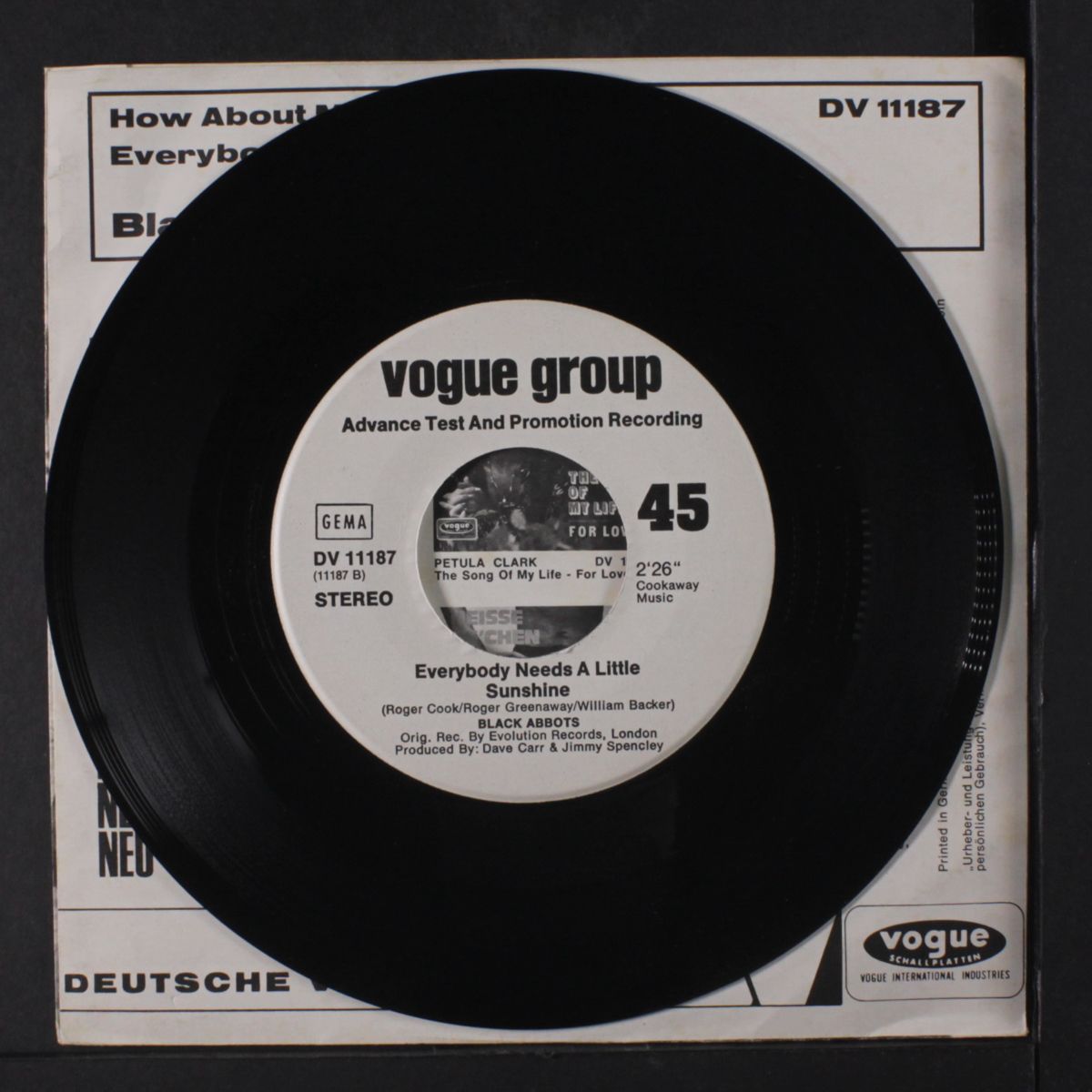 how about me / everybody needs a little sunshine by BLACK ABBOTS