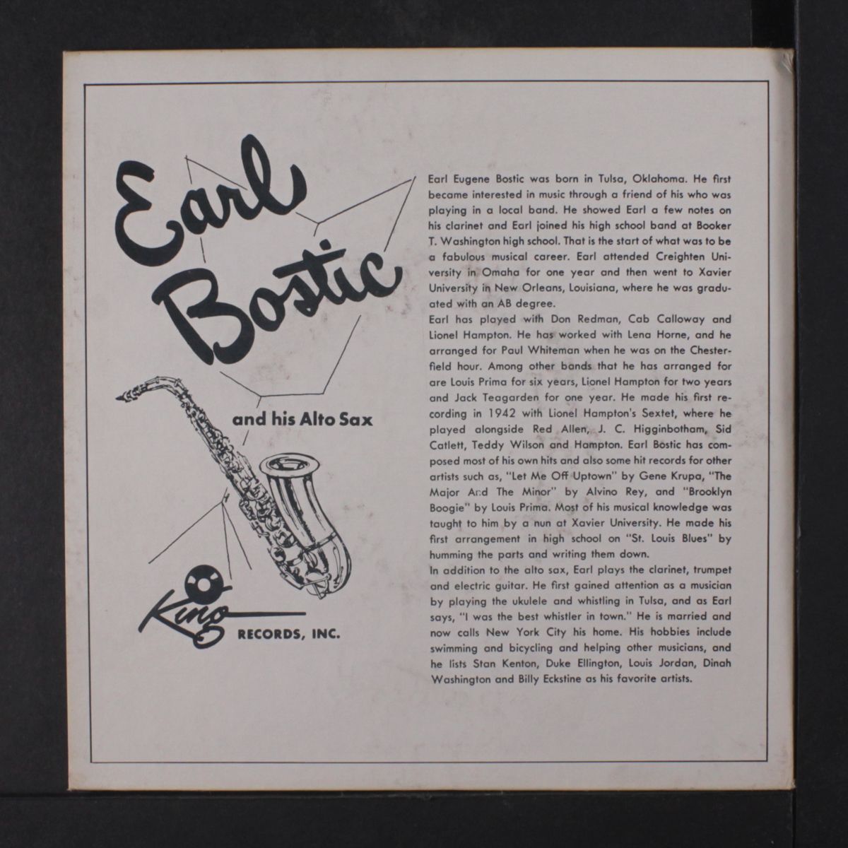 alto magic in hi-fi vol. 1 by EARL BOSTIC