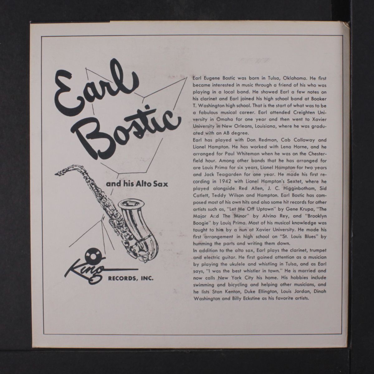 alto magic in hi-fi vol. 2 by EARL BOSTIC