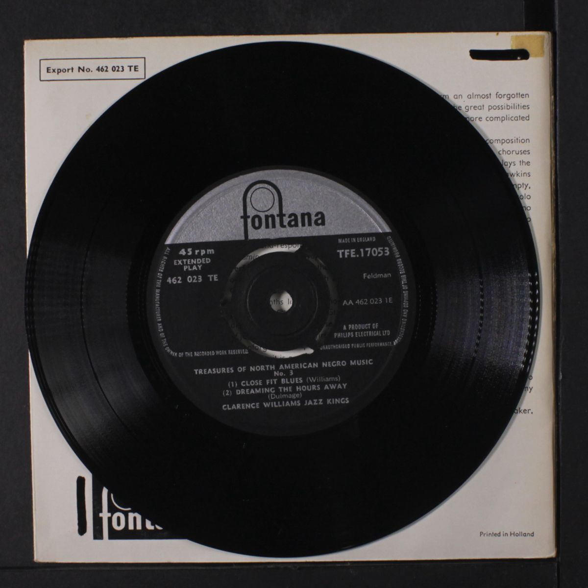 treasures of north-american negro music, vol. 3 by CLARENCE WILLIAMS
