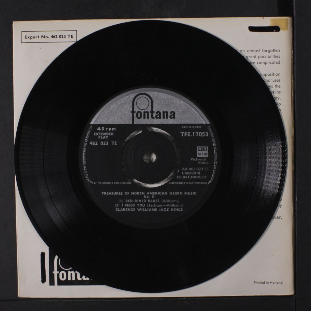treasures of north-american negro music, vol. 3 by CLARENCE WILLIAMS