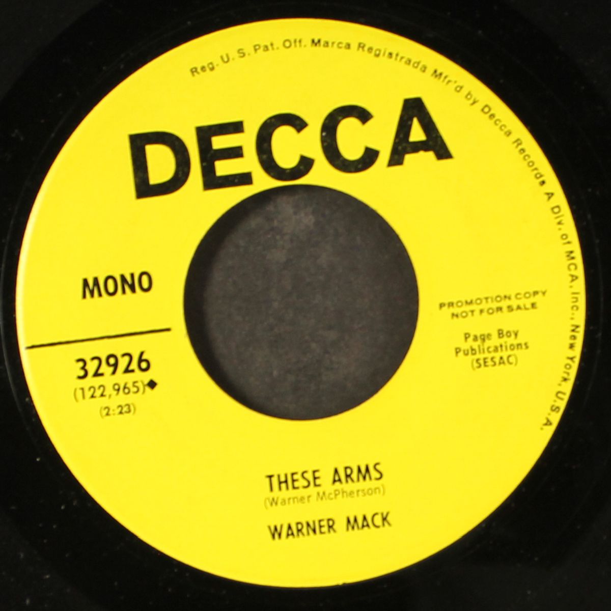 draggin' the river / these arms by WARNER MACK