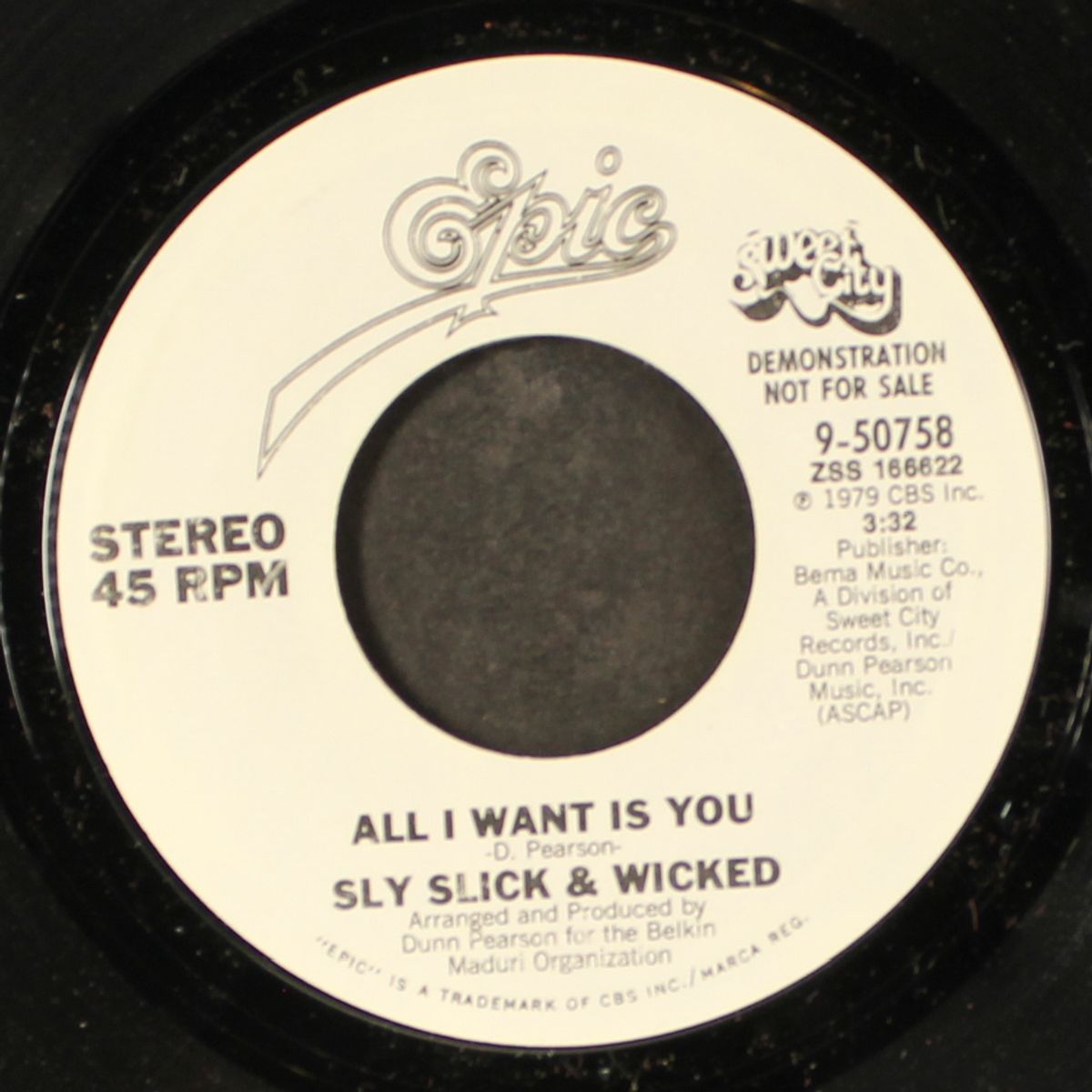 all i want is you / same by SLY, SLICK & WICKED