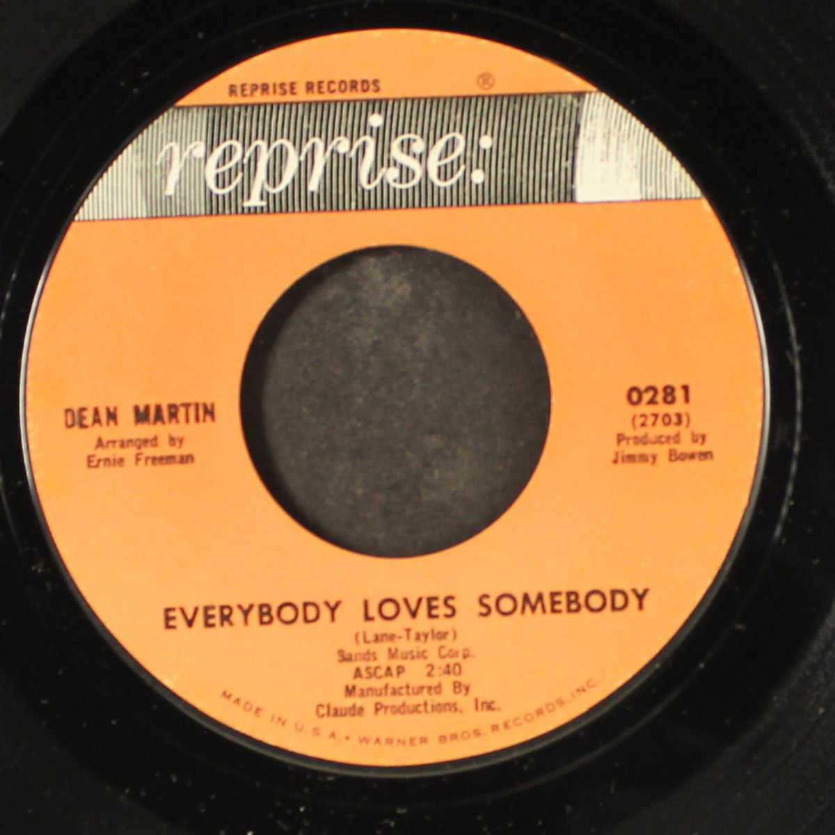 everybody loves somebody / a little voice by DEAN MARTIN