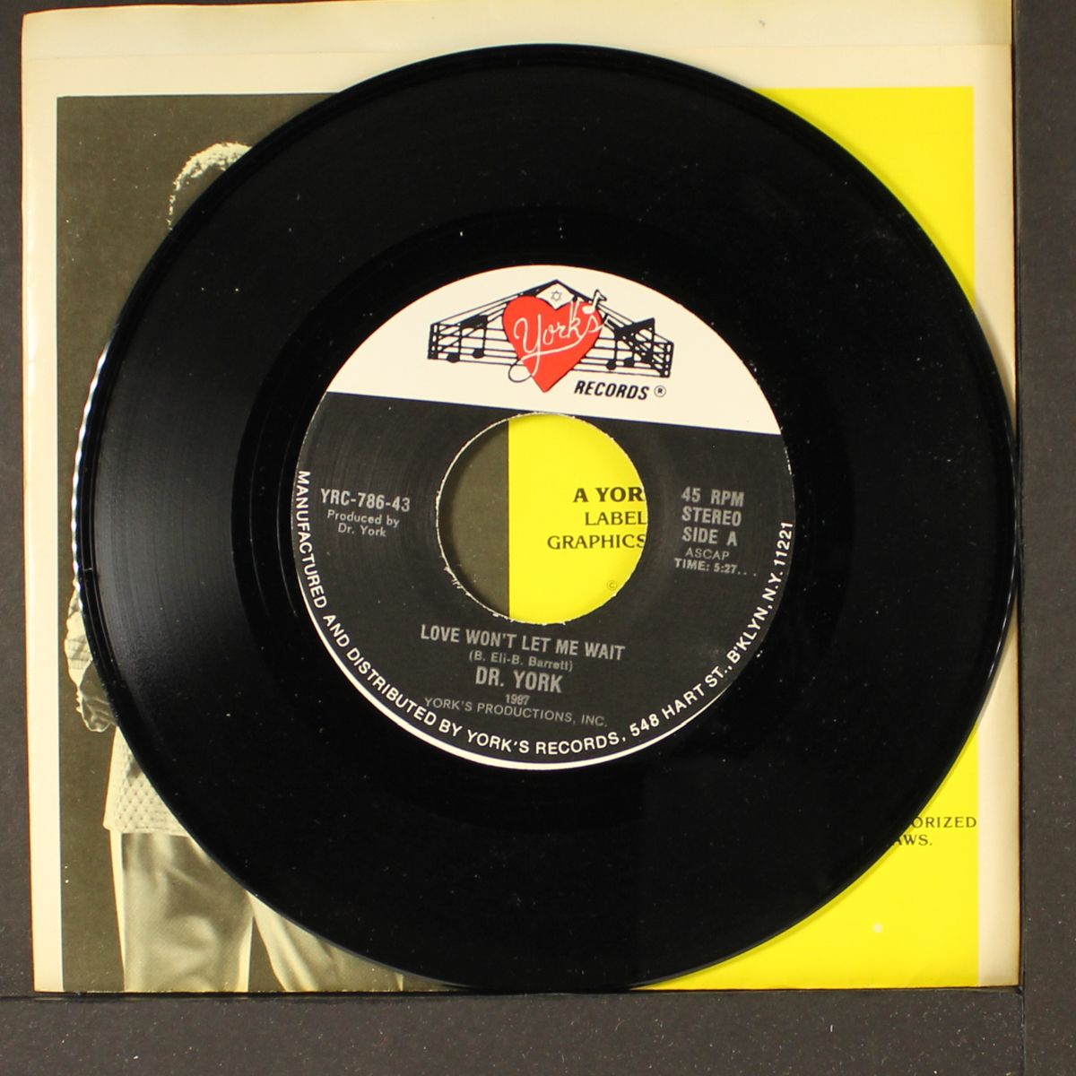 love won't let me wait / i hurt by DR. YORK