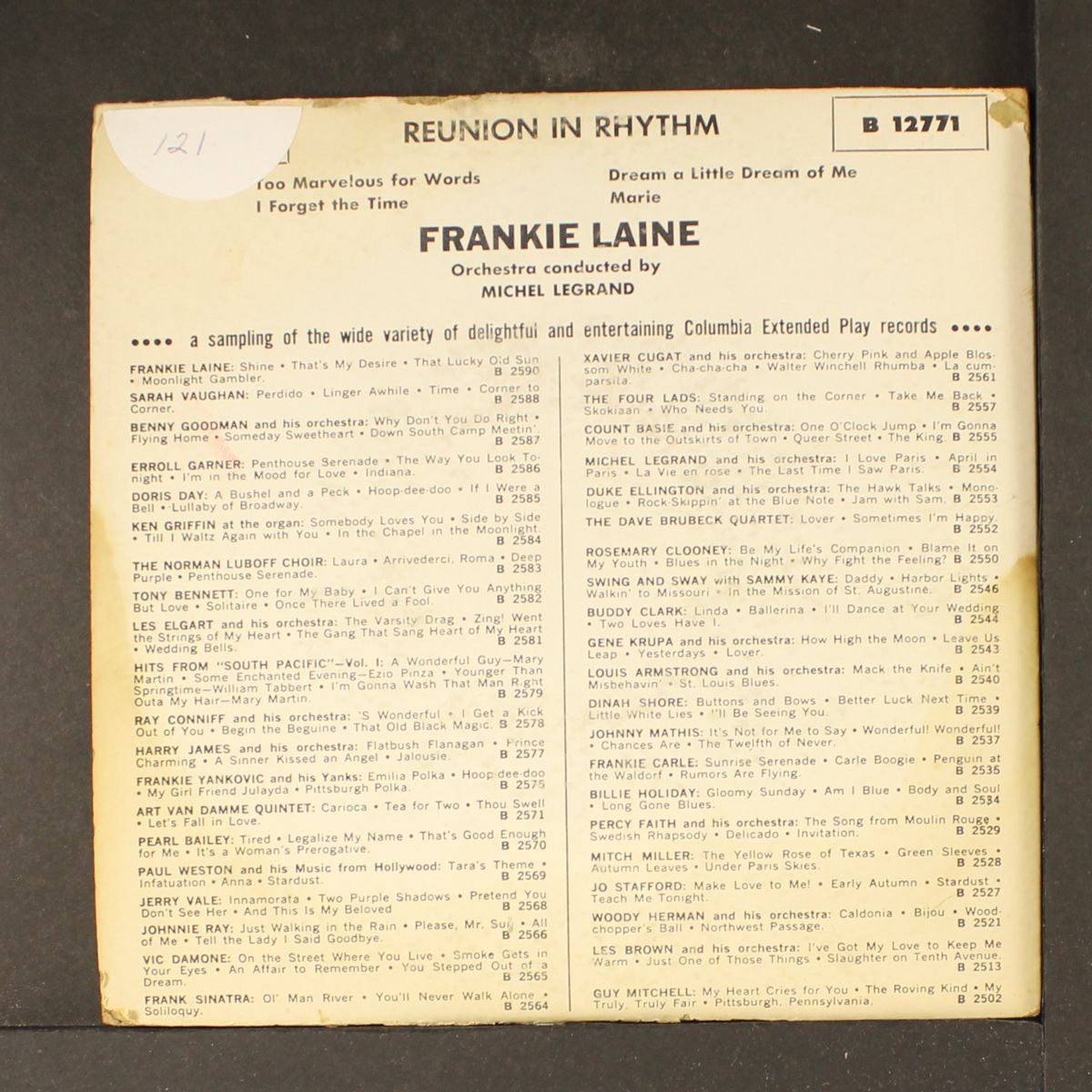 reunion in rhythm by FRANKIE LAINE